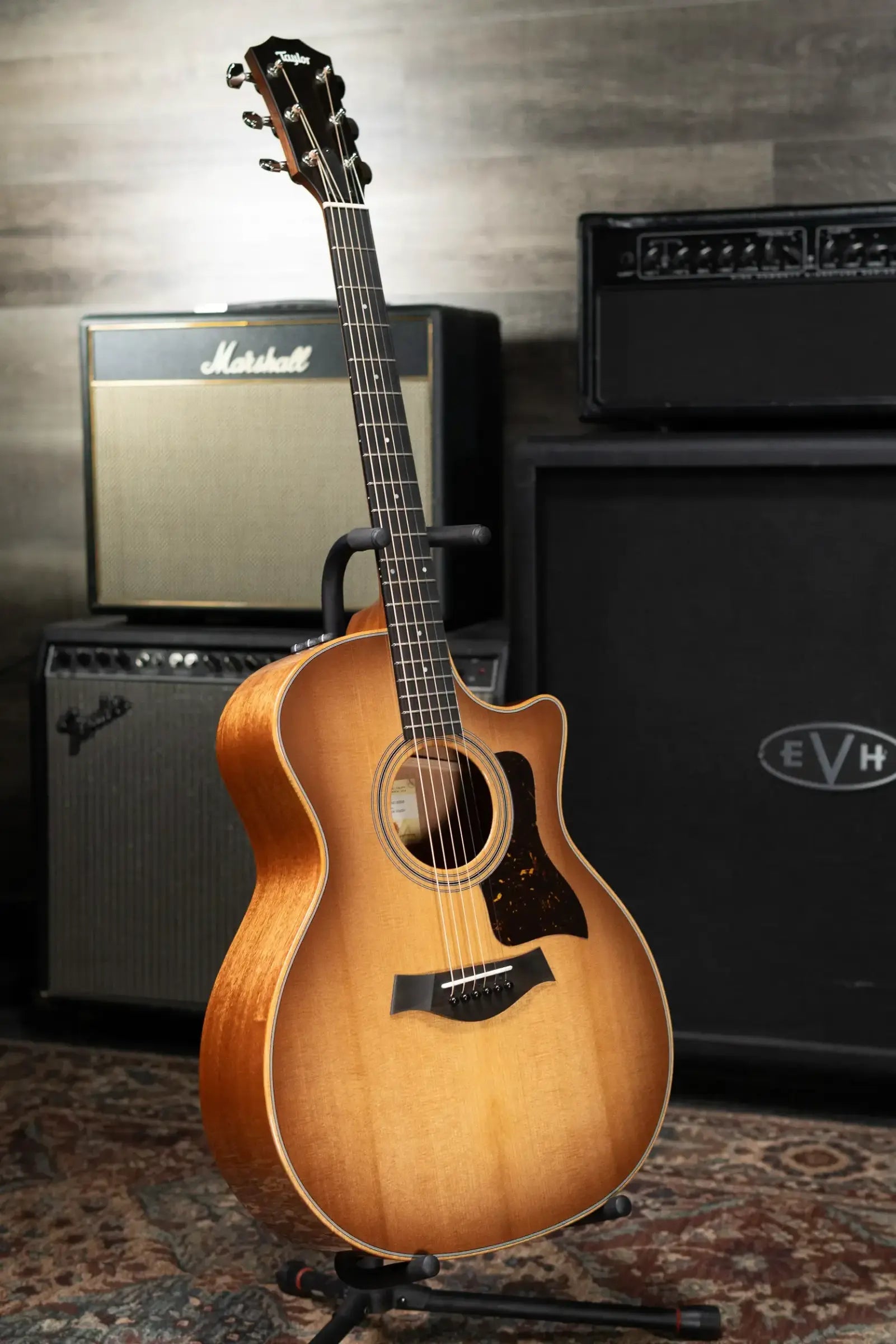 Taylor 314ce Studio Grand Auditorium Acoustic/Electric Guitar - Shaded Edge Burst with Gig Bag