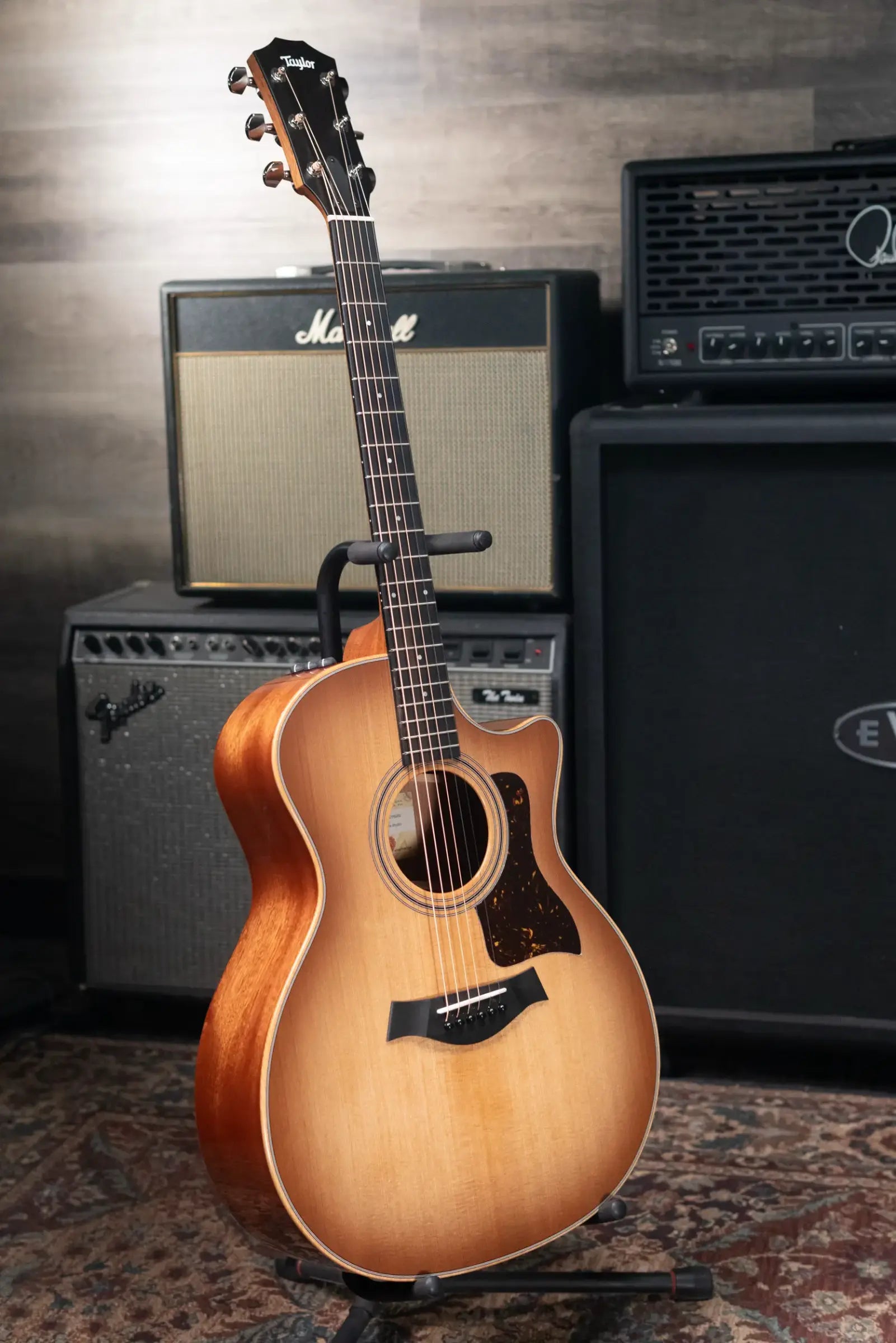 Taylor 314ce Studio Grand Auditorium Acoustic/Electric Guitar - Shaded Edgeburst with Hardshell Case