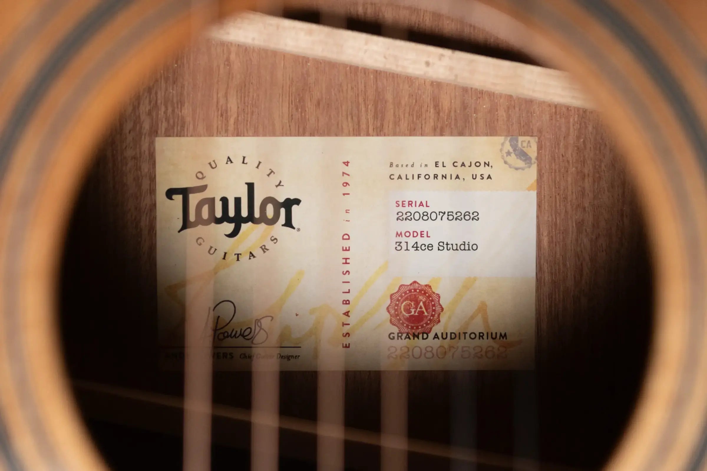 Taylor 314ce Studio Grand Auditorium Acoustic/Electric Guitar - Shaded Edgeburst with Hardshell Case