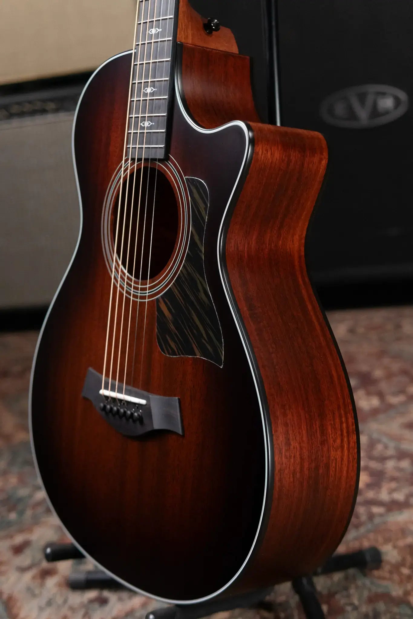 Taylor 322ce 12-Fret Grand Concert Acoustic/Electric Guitar - Shaded Edge Burst with Hardshell Case