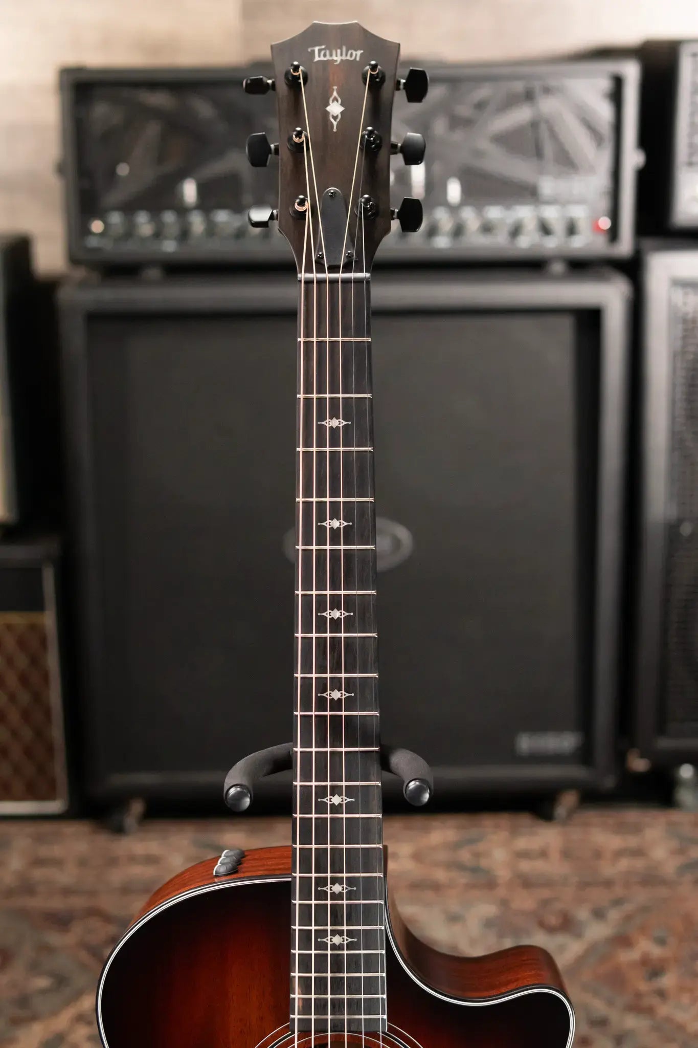 Taylor 324ce Grand Auditorium Acoustic/Electric Guitar - Shaded Edge Burst Top with Hardshell Case