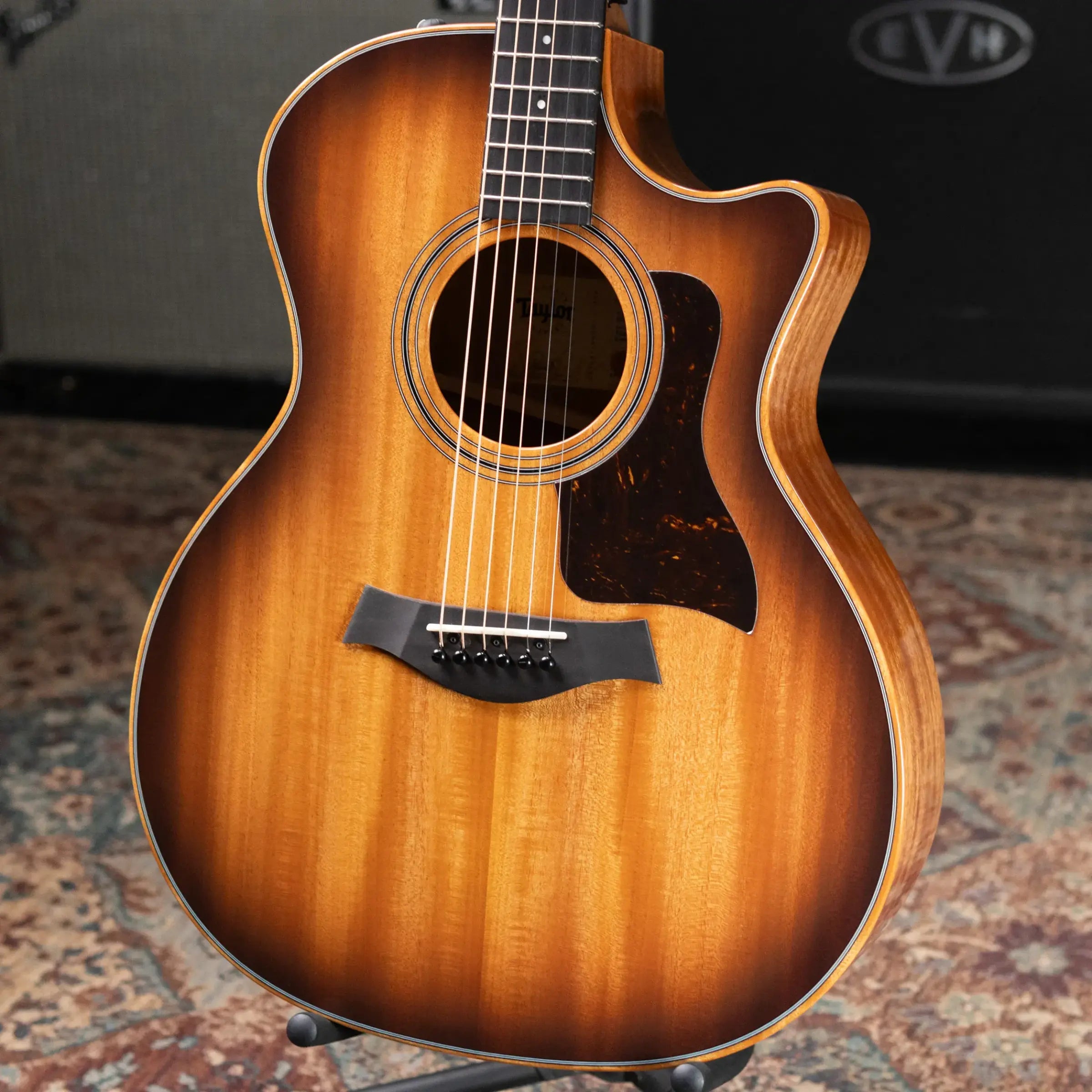 Taylor 324ce Studio Special Edition Grand Auditorium Acoustic/Electric Guitar - Shaded Edge Burst with Gig Bag