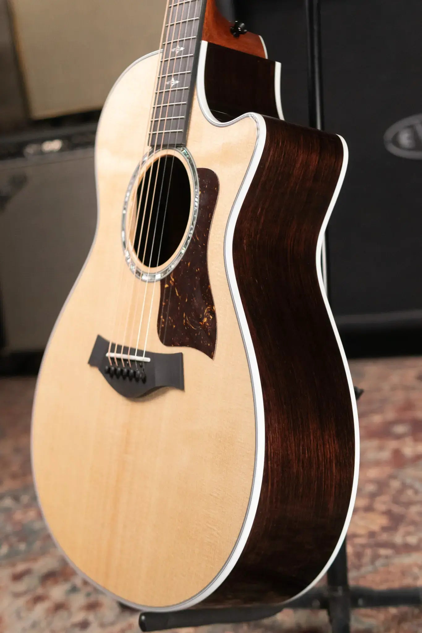 Taylor 412ce Grand Concert Acoustic/Electric Guitar - Natural with Hardshell Case