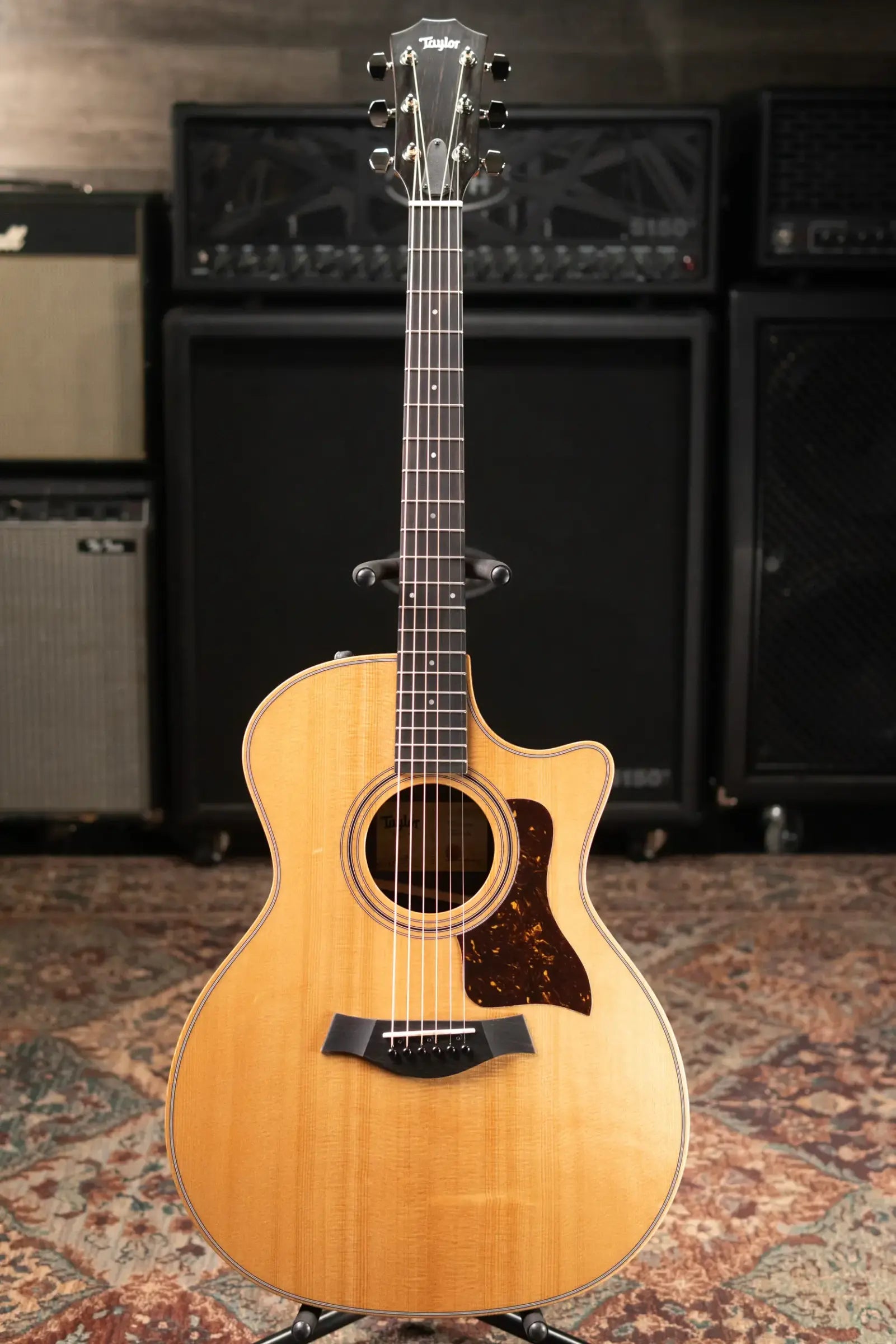 Taylor 414ce Studio Grand Auditorium Acoustic/Electric Guitar - Natural with Gig Bag - Factory Demo