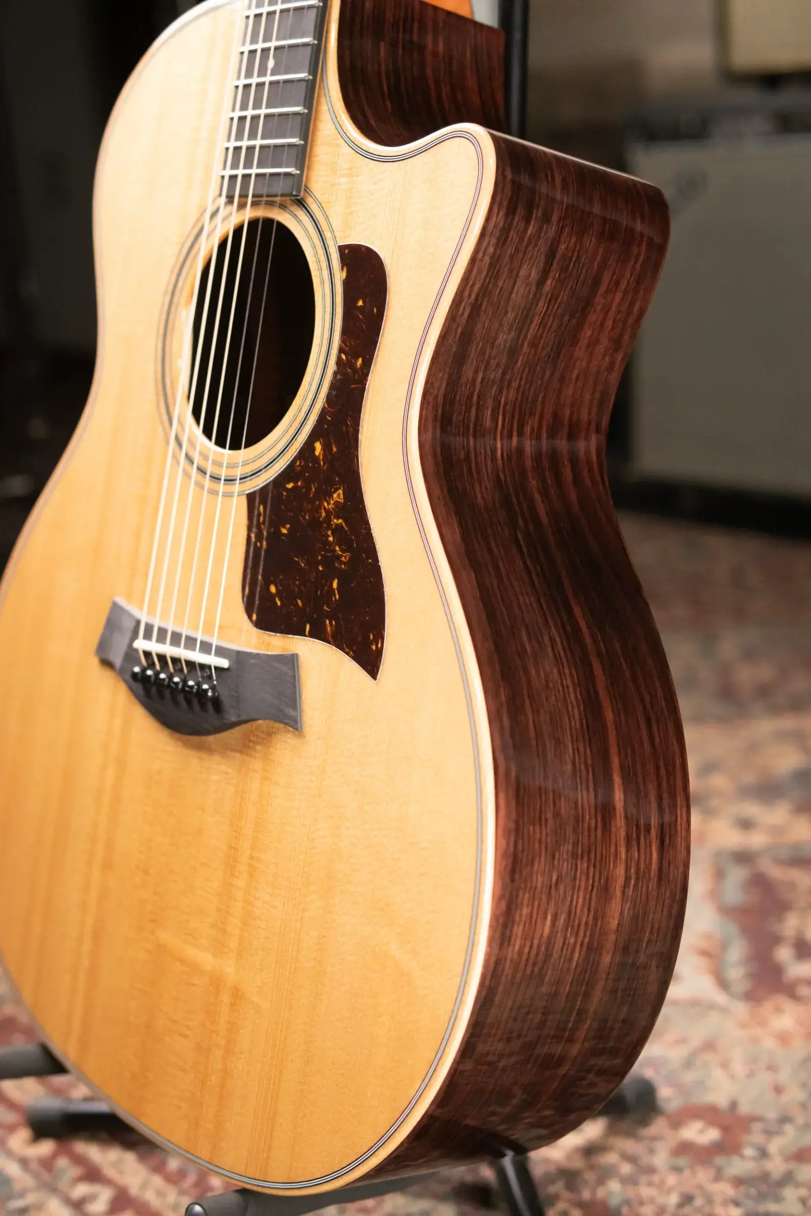 Taylor 414ce Studio Grand Auditorium Acoustic/Electric Guitar - Natural with Gig Bag - Factory Demo