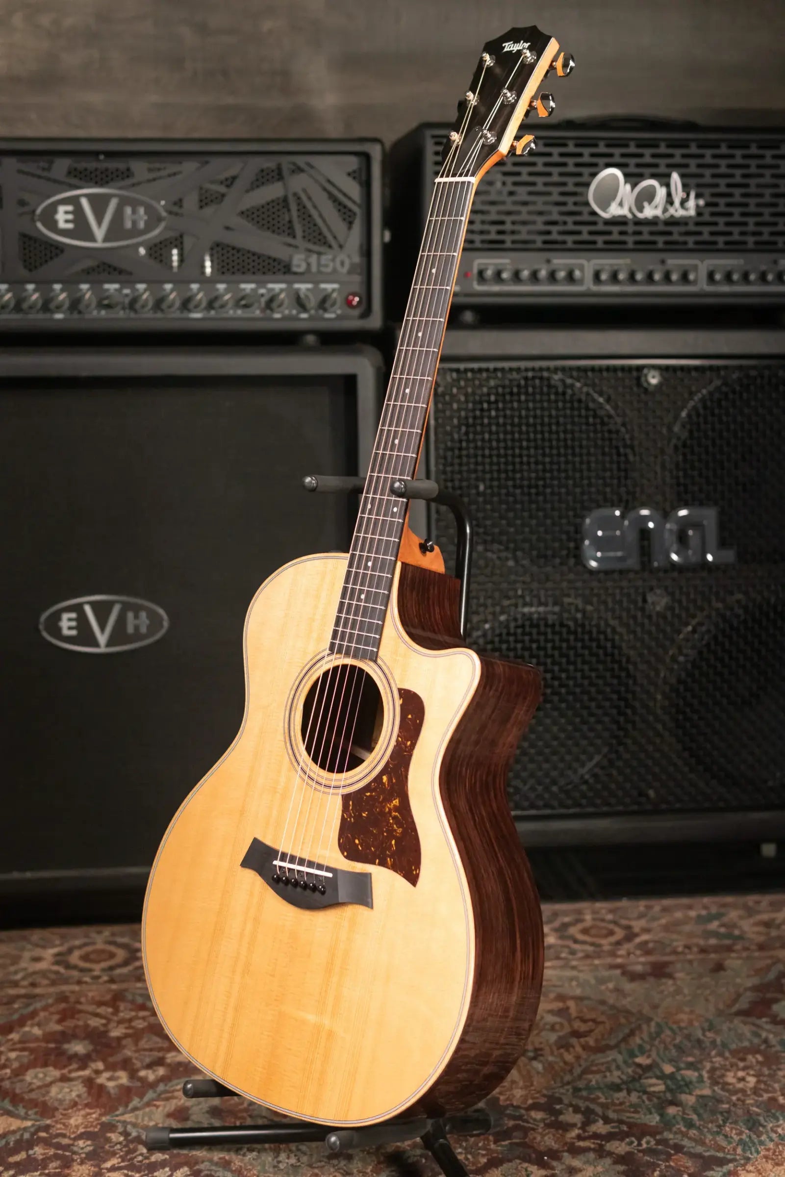 Taylor 414ce Studio Grand Auditorium Acoustic/Electric Guitar - Natural with Gig Bag - Factory Demo