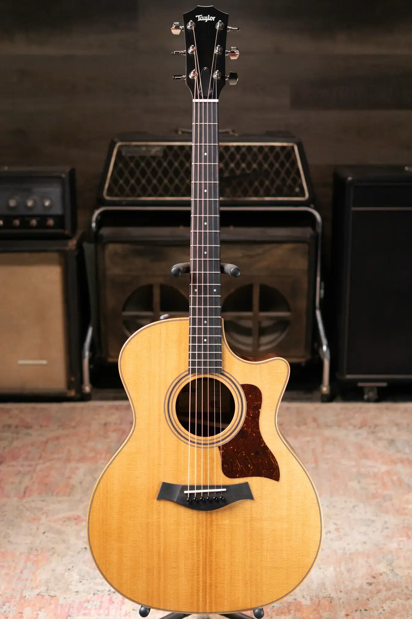 Taylor 414ce Studio Grand Auditorium Acoustic/Electric Guitar - Natural with Gig Bag - Factory Demo