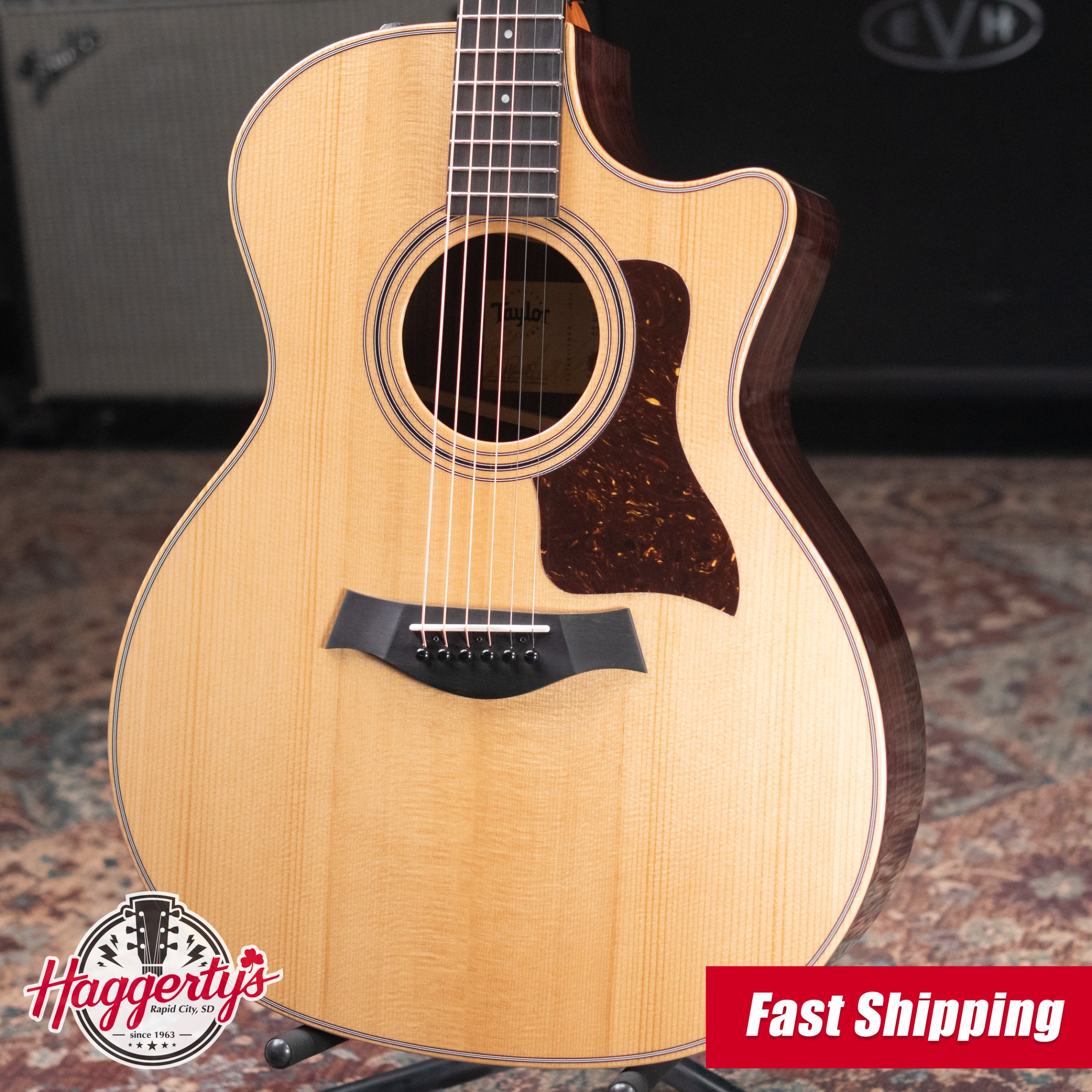 Taylor 414ce Studio Grand Auditorium Acoustic/Electric Guitar - Natural with Gig Bag