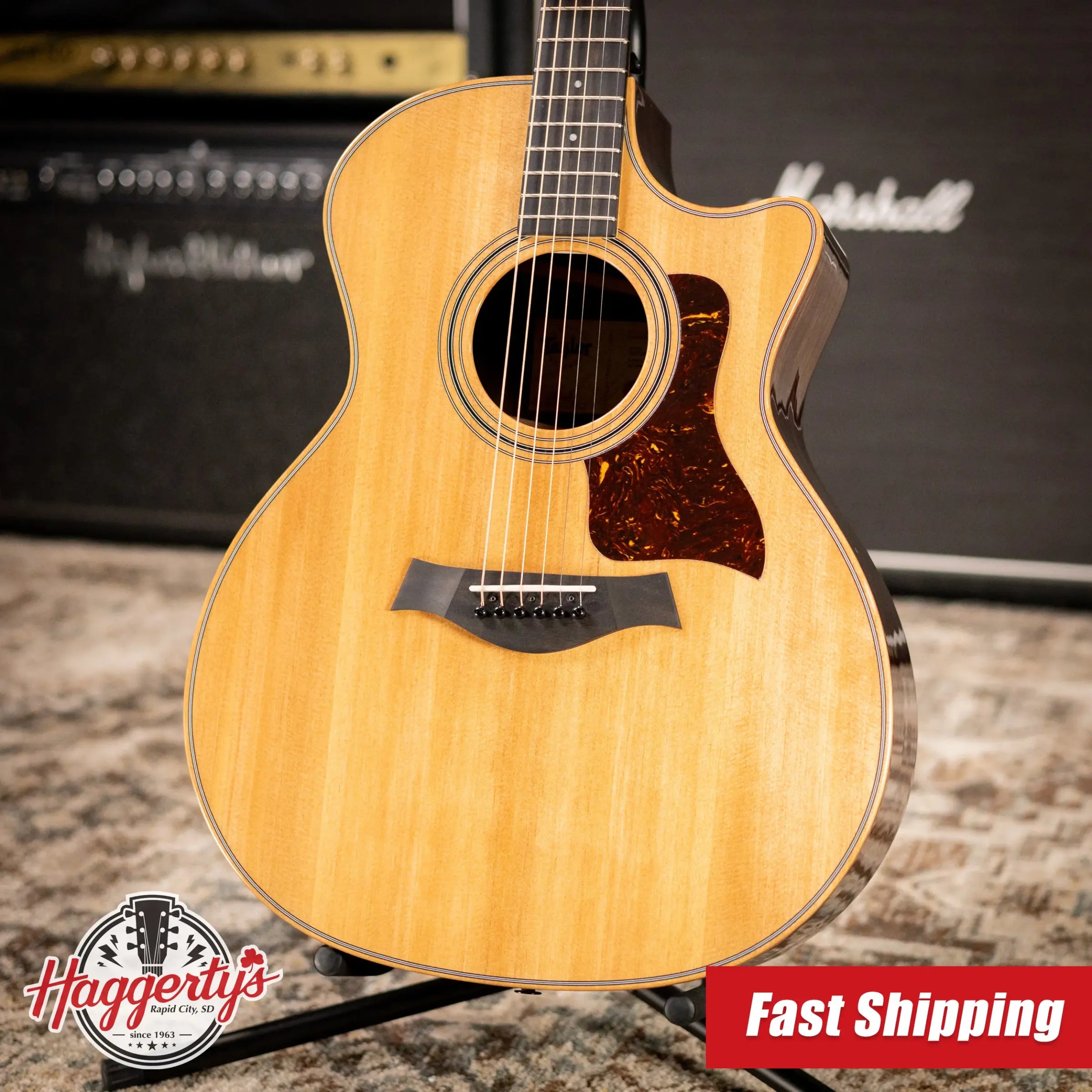 Taylor 414ce Studio Grand Auditorium Acoustic/Electric Guitar - Natural with Gig Bag