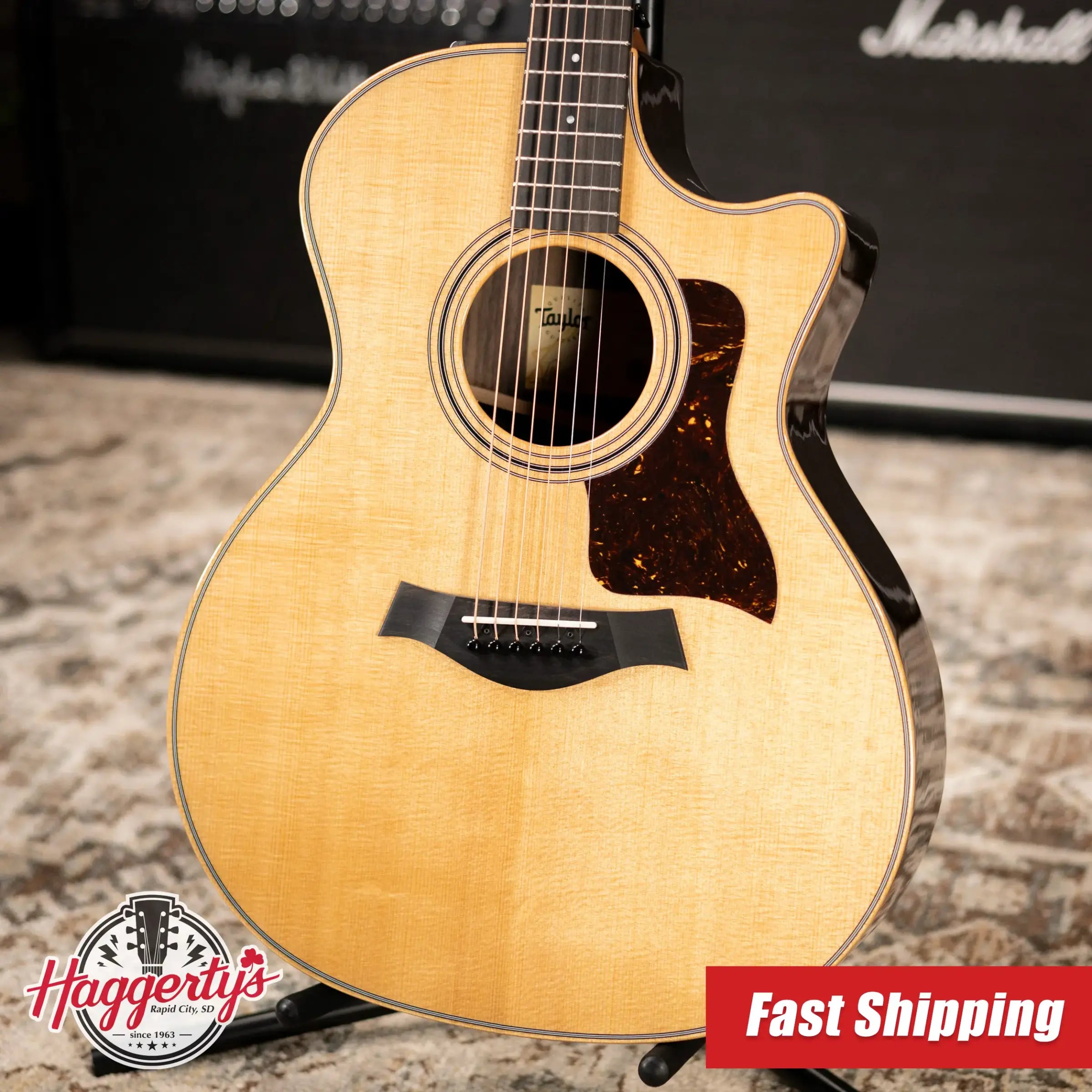 Taylor 414ce Studio Grand Auditorium Acoustic/Electric Guitar - Natural with Gig Bag