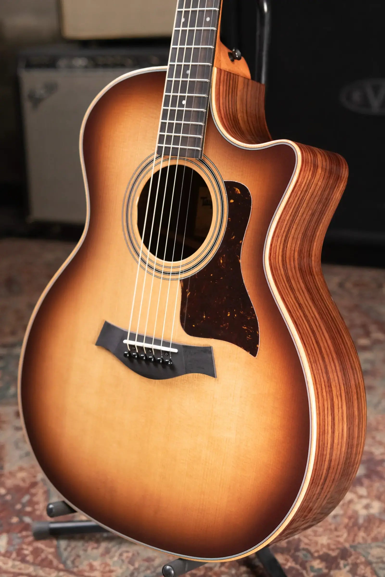 Taylor 414ce Studio Grand Auditorium Acoustic/Electric Guitar - Shaded Edge Burst with Gig Bag