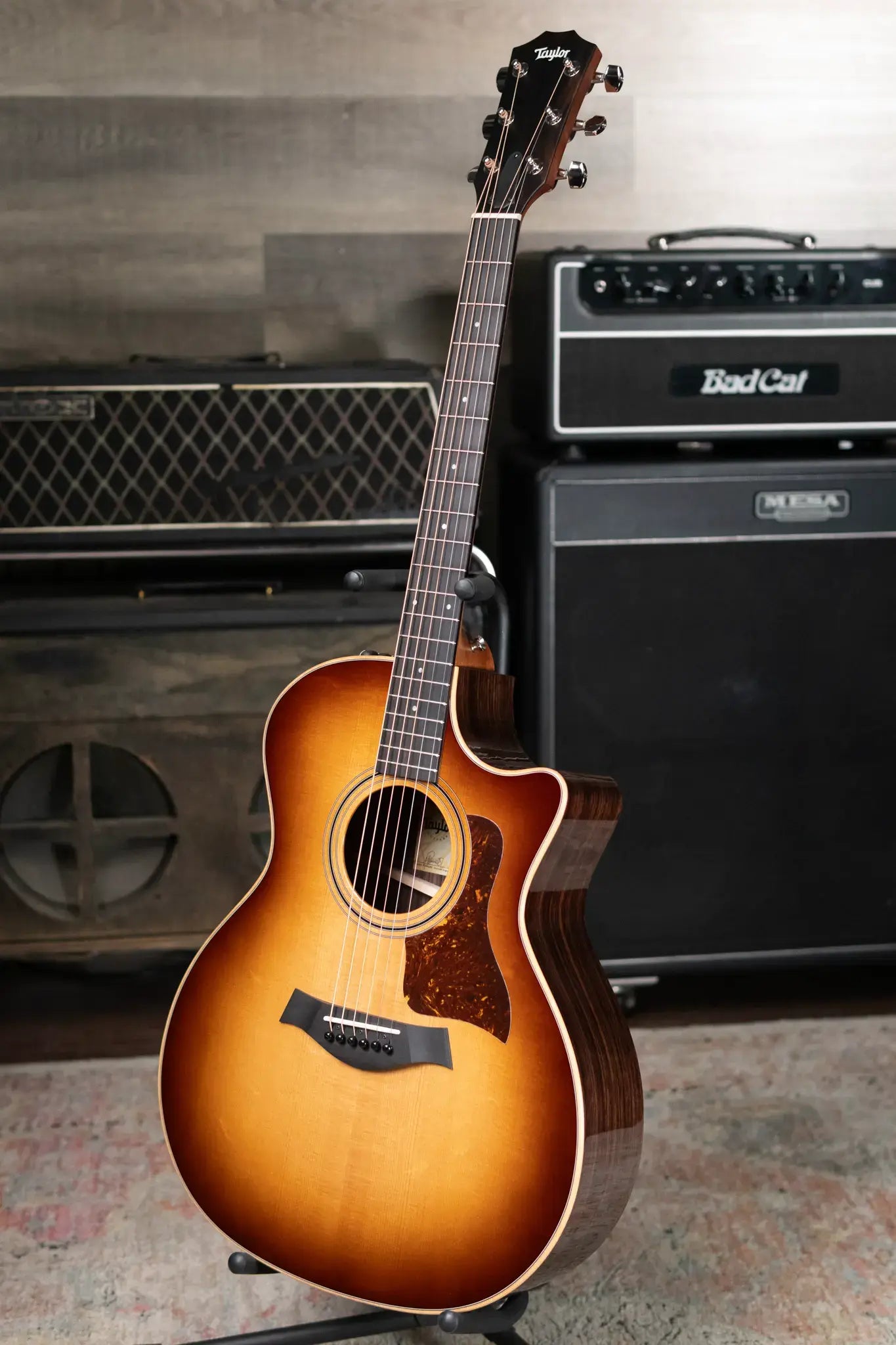 Taylor 414ce Studio Special Edition Grand Auditorium Acoustic/Electric Guitar - Shaded Edge Burst with Gig Bag