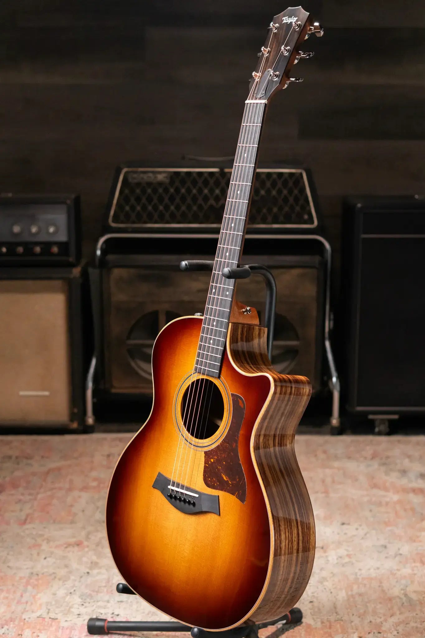 Taylor 414ce Studio Special Edition Grand Auditorium Acoustic/Electric Guitar - Shaded Edge Burst with Gig Bag