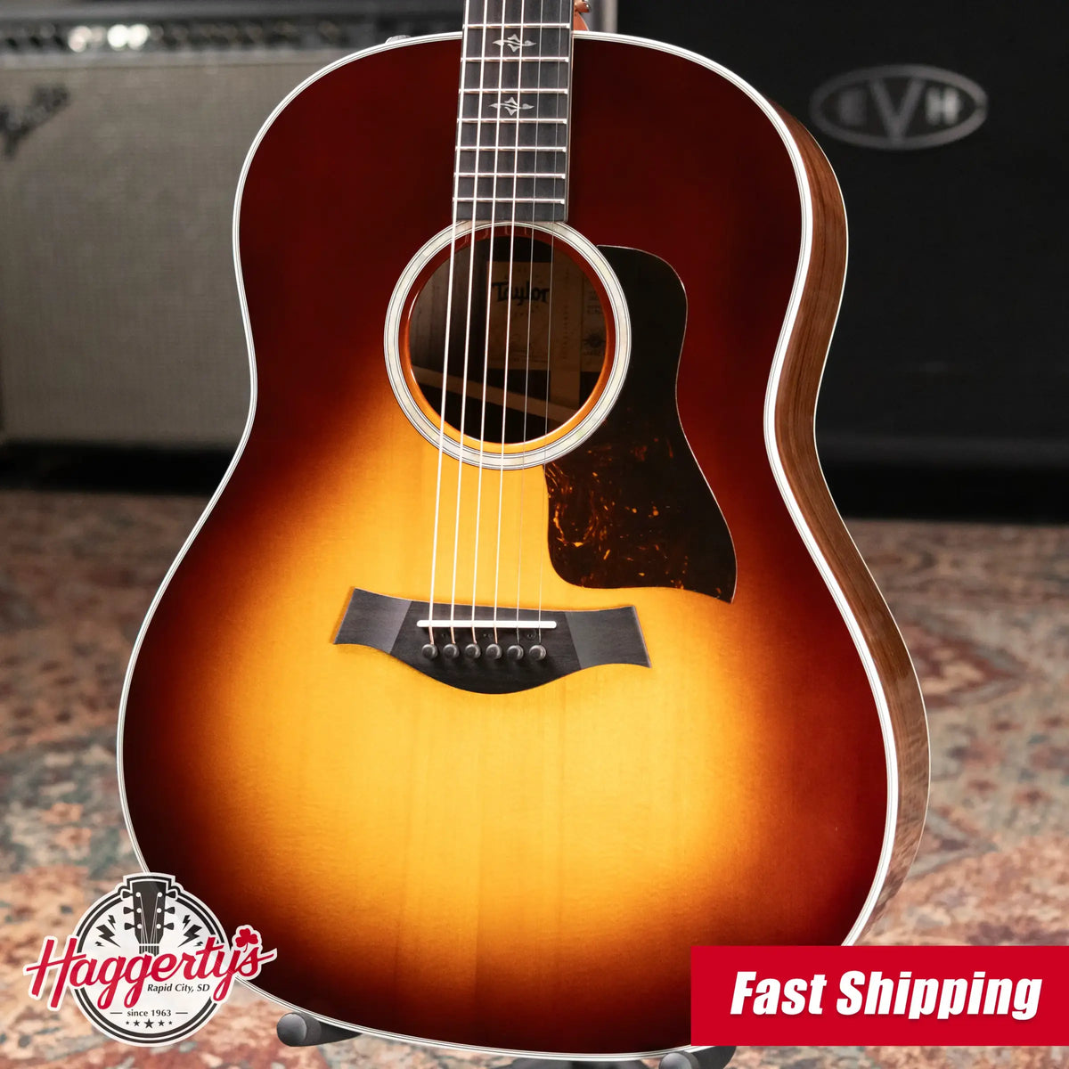 Taylor 417e-R Grand Pacific Acoustic/Electric Guitar - Tobacco Sunburst Top with Hardshell Case - Used
