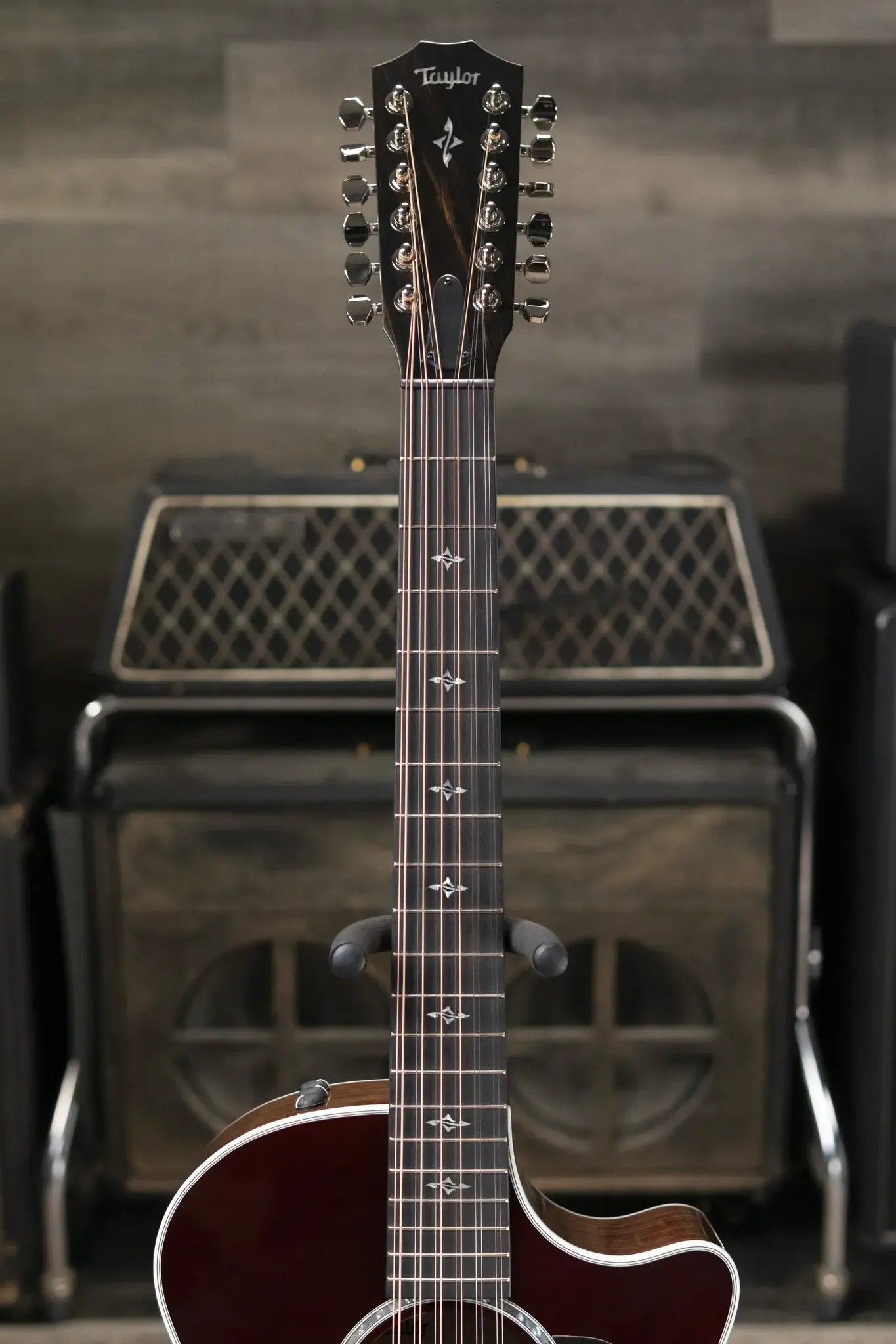 Taylor 454ce-R 12-String Grand Auditorium Acoustic/Electric Guitar - Sunburst Top with Hardshell Case