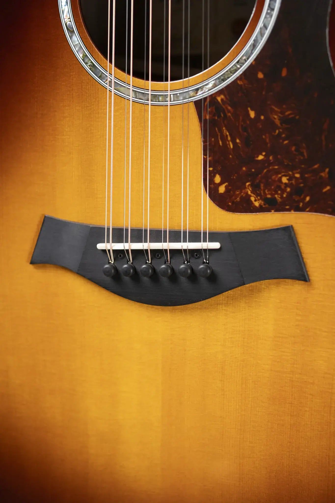 Taylor 454ce-R 12-String Grand Auditorium Acoustic/Electric Guitar - Sunburst Top with Hardshell Case