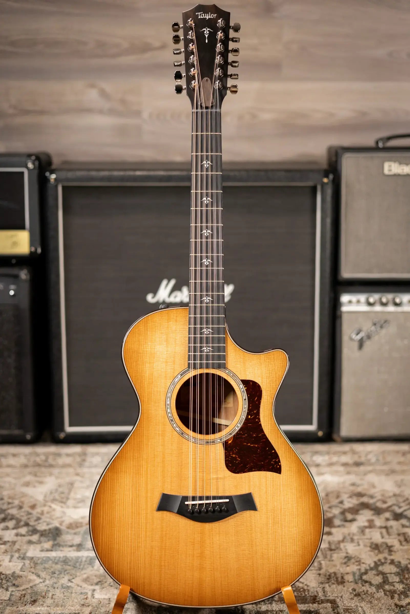 Taylor 552ce 12-String Grand Concert Acoustic/Electric Guitar - Shaded Edge Burst with Hardshell Case - Used
