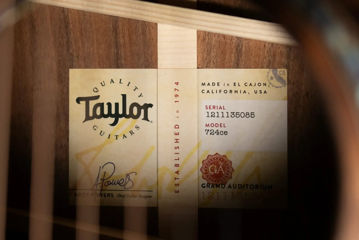 Taylor 724ce Grand Auditorium Acoustic/Electric Guitar with Hardshell Case