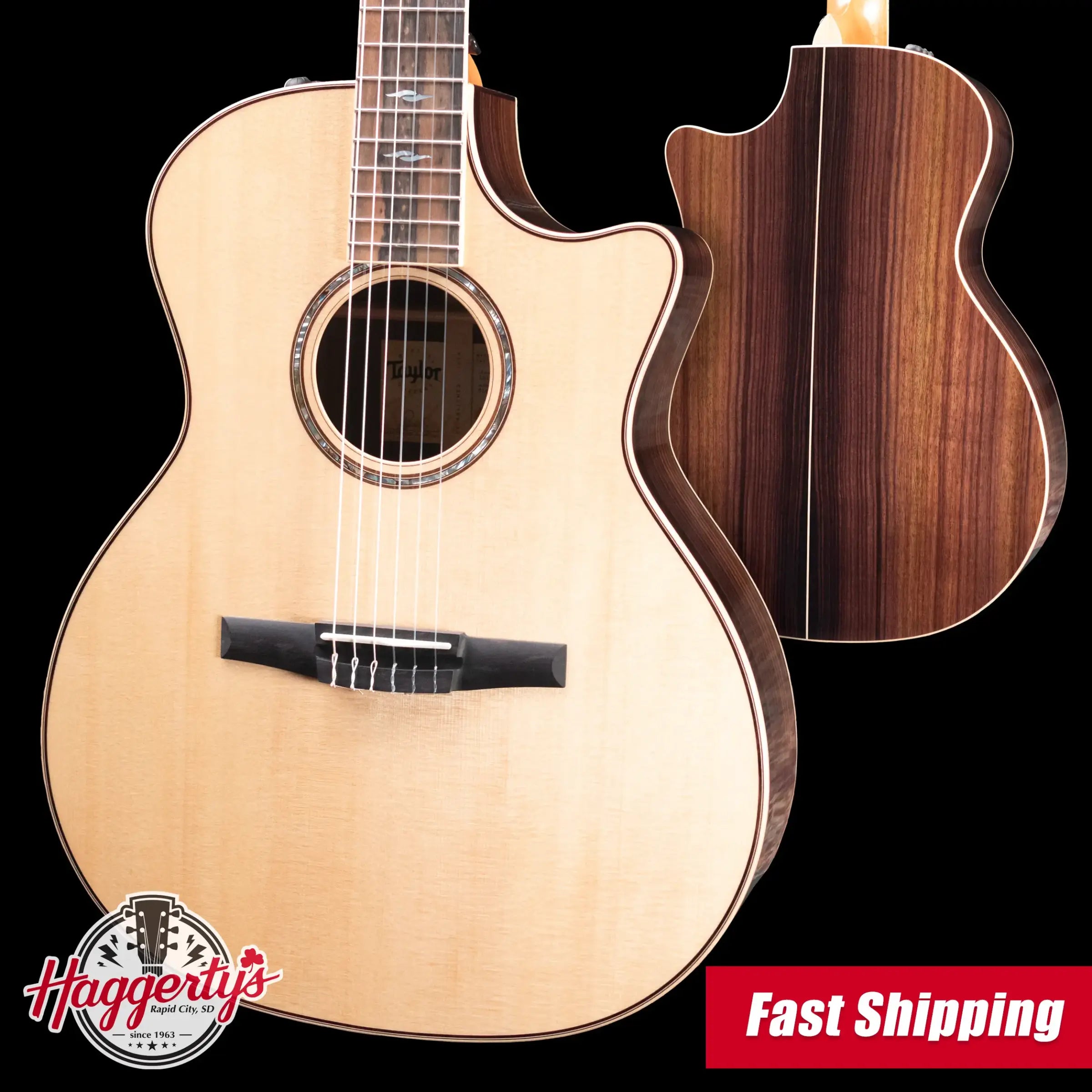 Taylor 814ce-N Nylon Grand Auditorium Acoustic/Electric Guitar with Hardshell Case