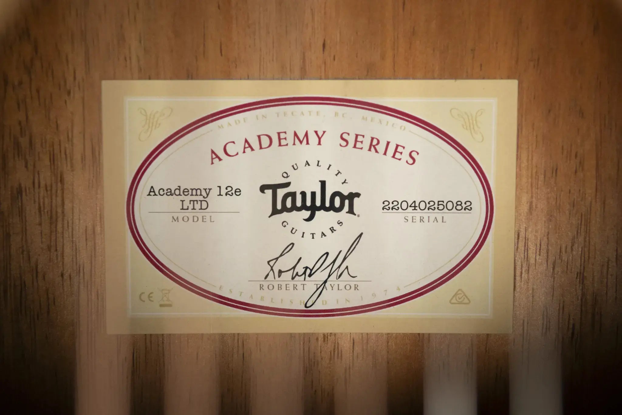 Taylor Academy 12e LTD Grand Concert Acoustic/Electric Guitar - Figured Koa with Gig Bag