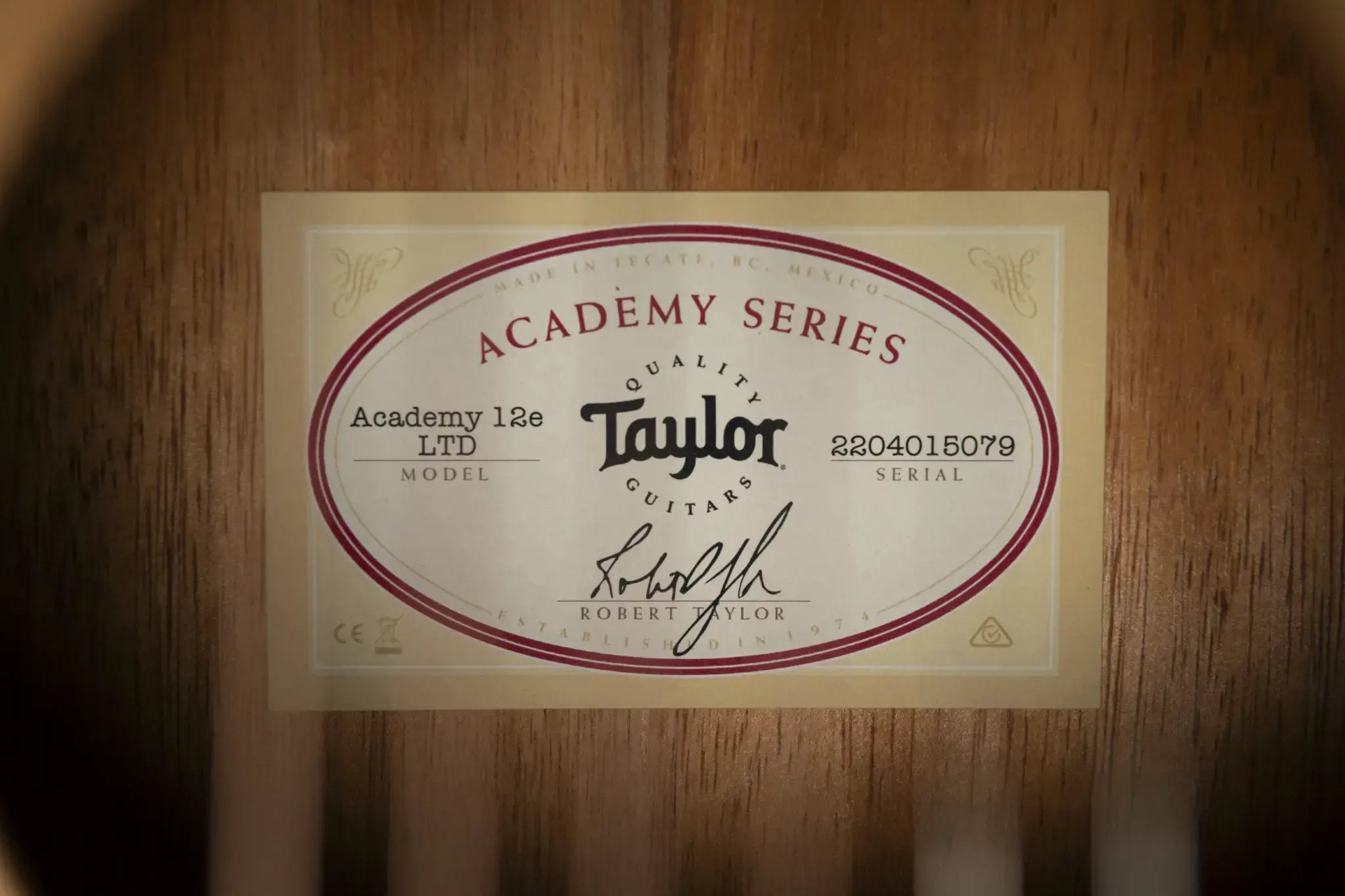 Taylor Academy 12e LTD Grand Concert Acoustic/Electric Guitar - Figured Koa with Gig Bag