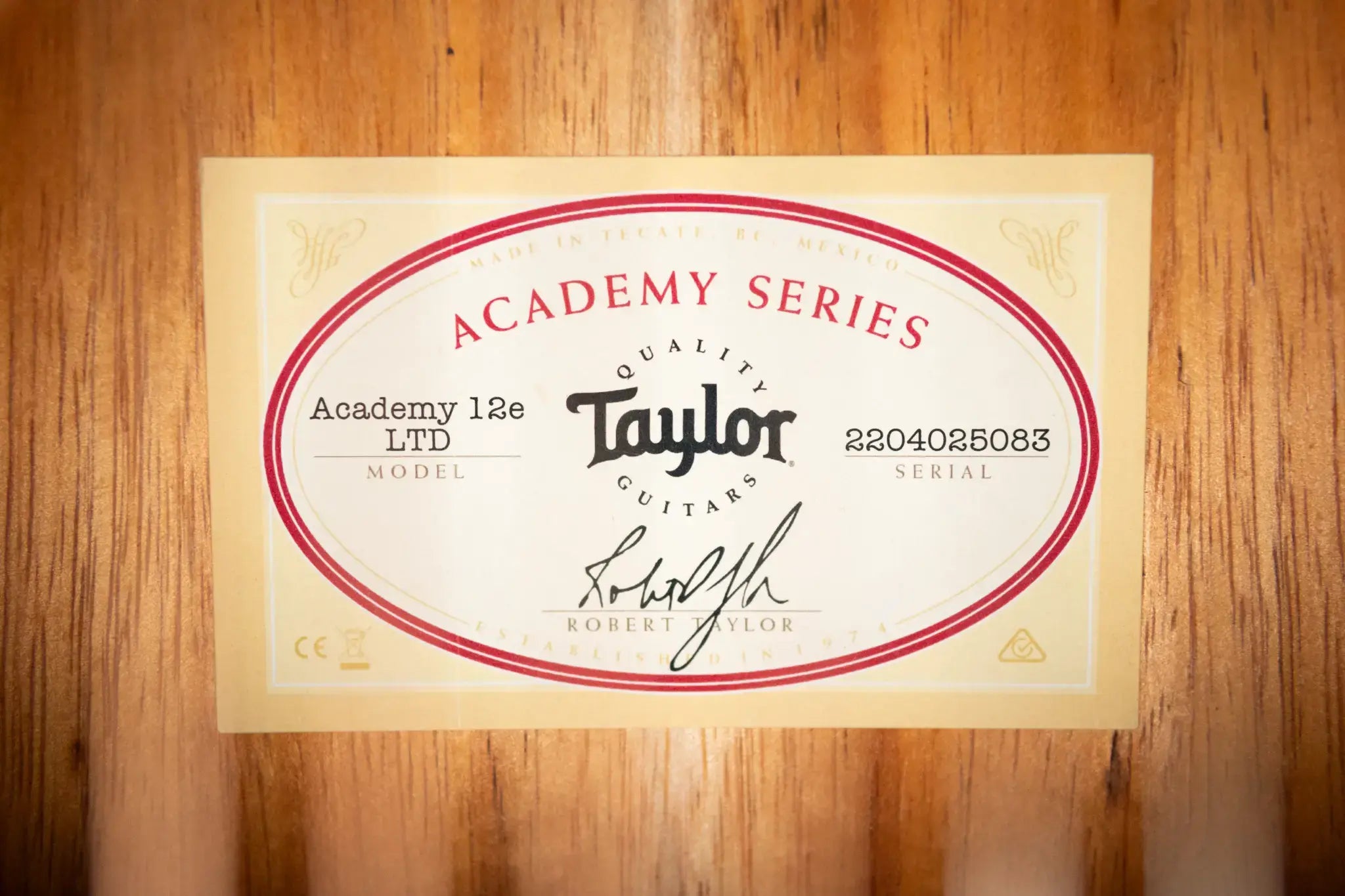 Taylor Academy 12e LTD Grand Concert Acoustic/Electric Guitar - Figured Koa with Gig Bag