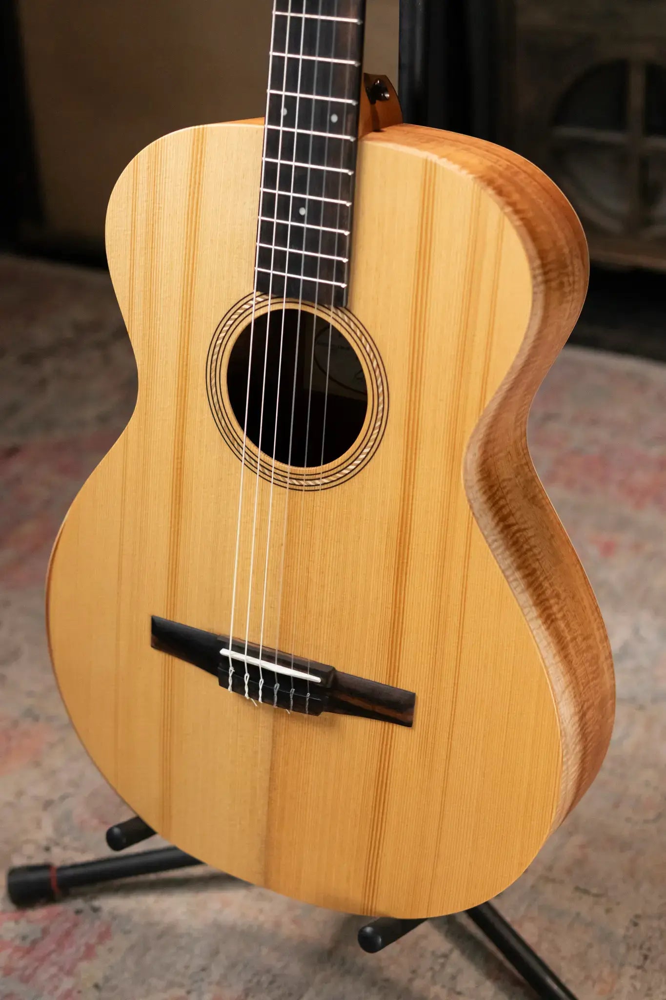 Taylor Academy 12e-N LTD Nylon Grand Concert Acoustic/Electric Guitar - Spruce/Figured Koa with Gig Bag