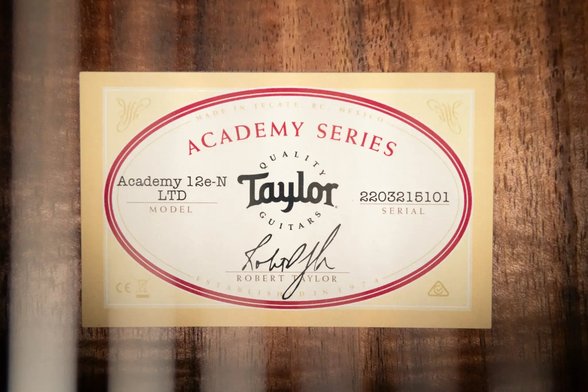 Taylor Academy 12e-N LTD Nylon Grand Concert Acoustic/Electric Guitar - Spruce/Figured Koa with Gig Bag