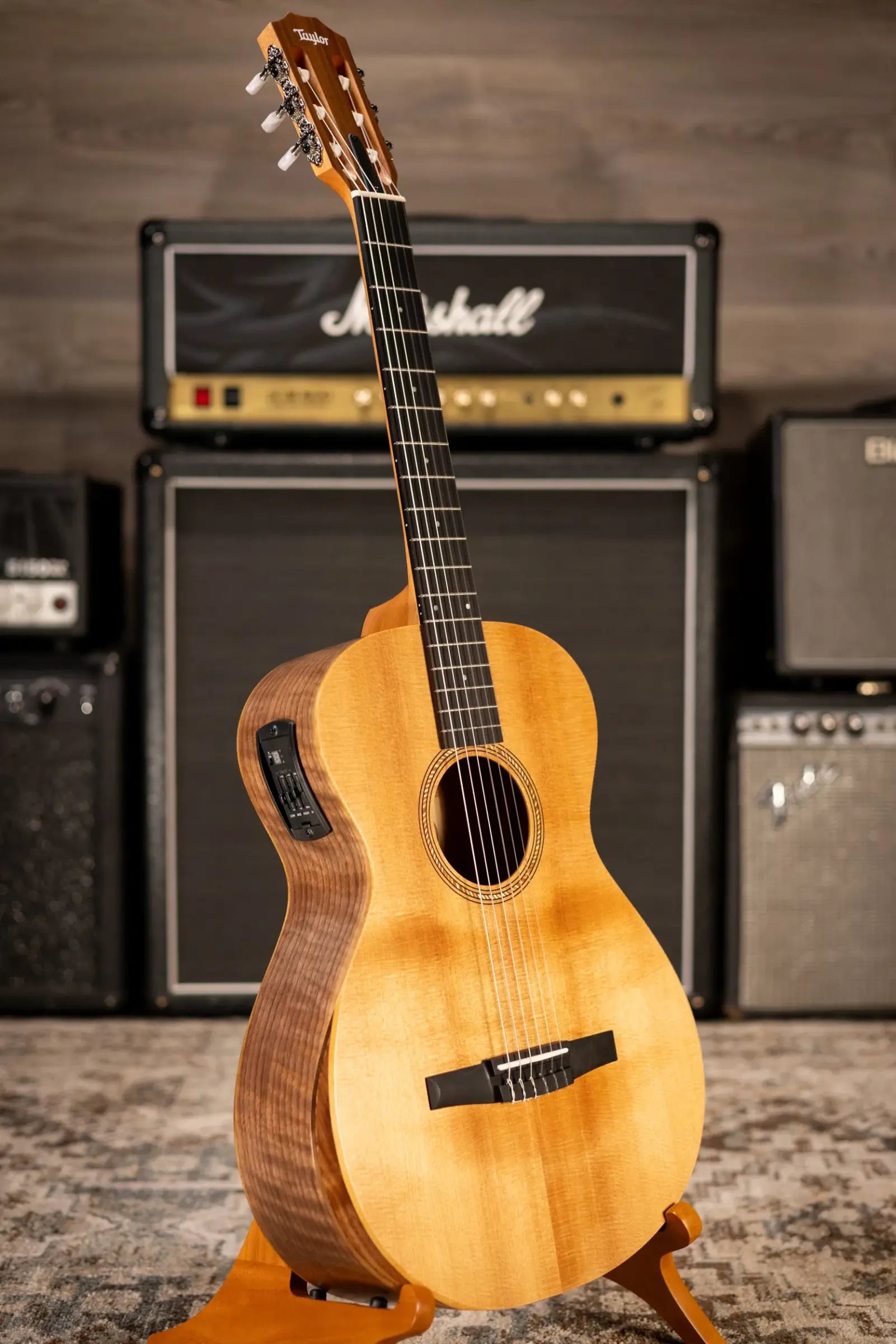 Taylor Academy 12e-N Nylon Grand Concert Acoustic/Electric Guitar with Gig Bag