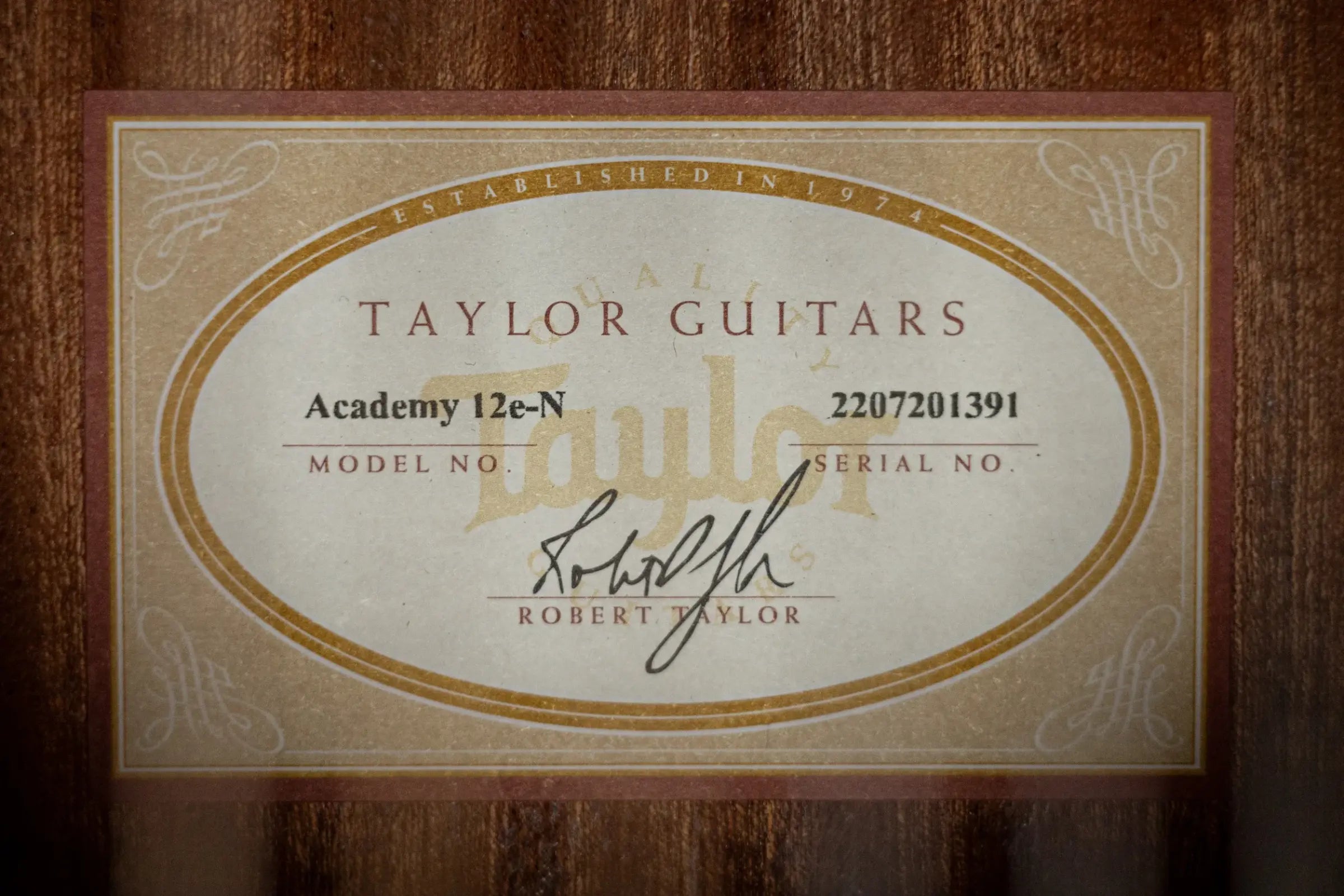 Taylor Academy 12e-N Nylon Grand Concert Acoustic/Electric Guitar with Gig Bag