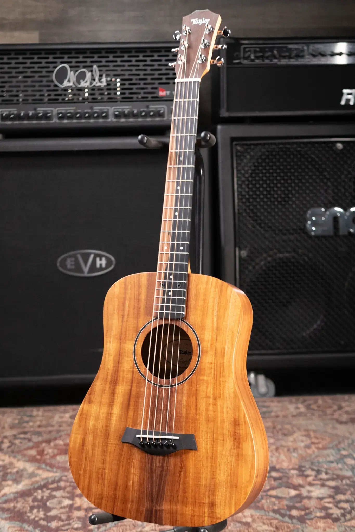 Taylor BTe-Koa Baby Taylor Acoustic/Electric Guitar with Gig Bag