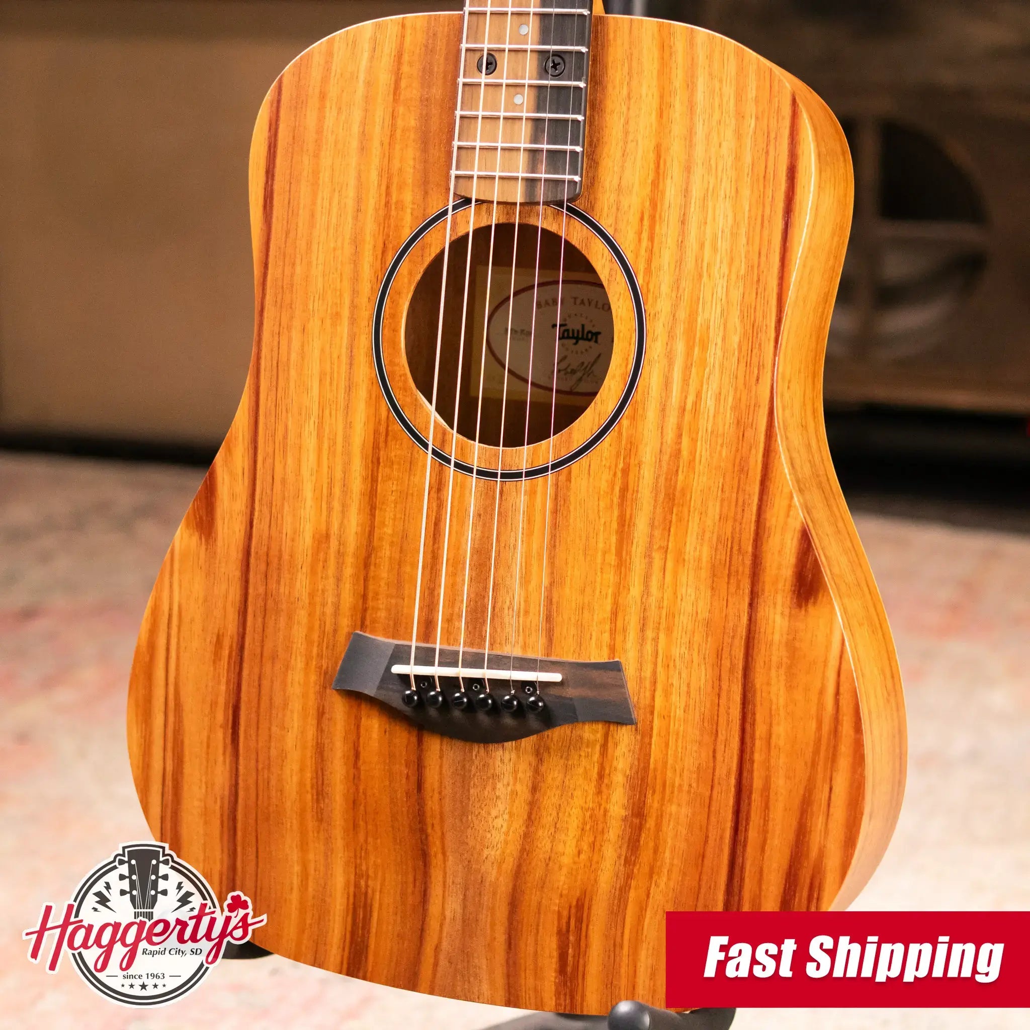 Taylor BTe-Koa Baby Taylor Acoustic/Electric Guitar with Gig Bag