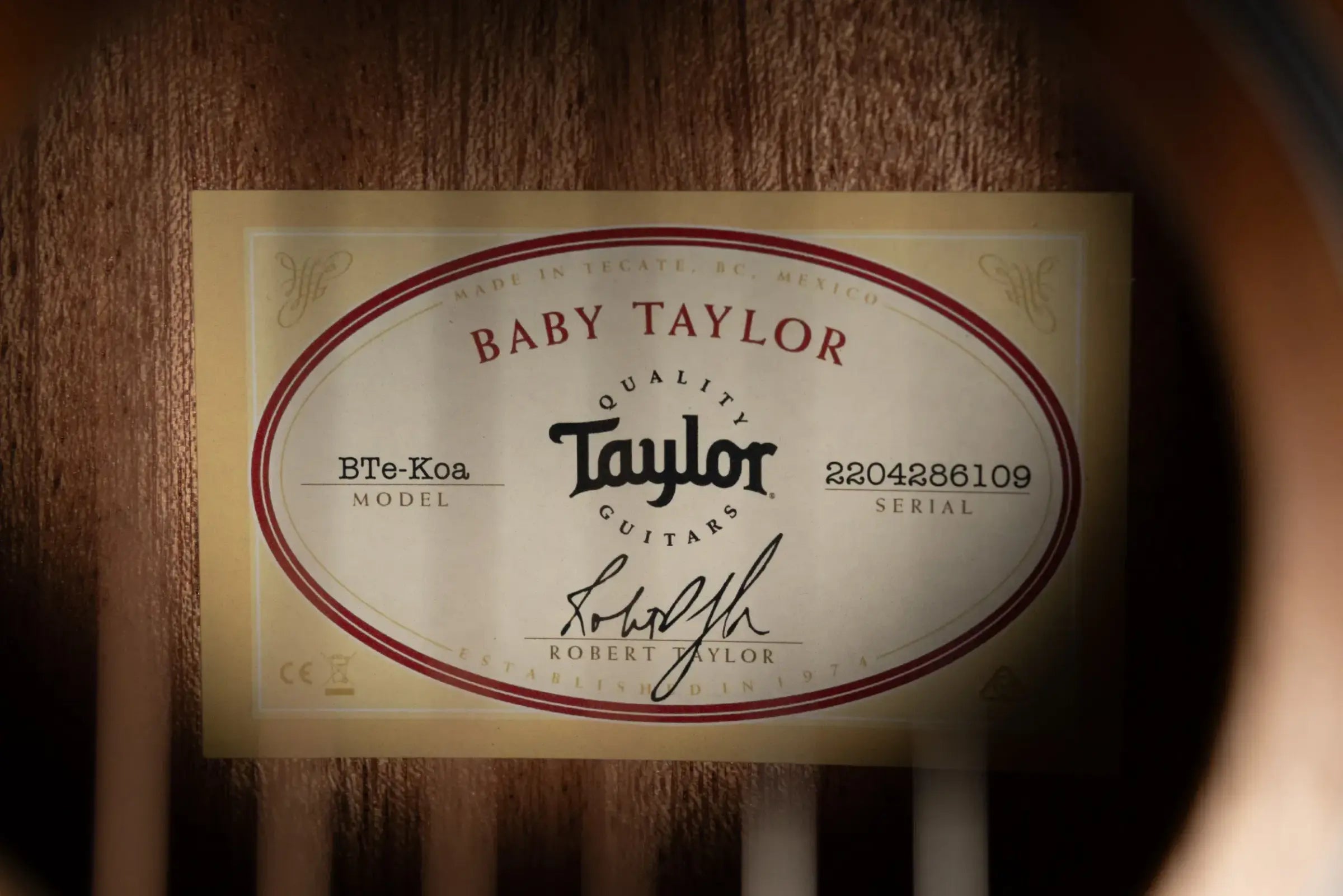 Taylor BTe-Koa Baby Taylor Acoustic/Electric Guitar with Gig Bag