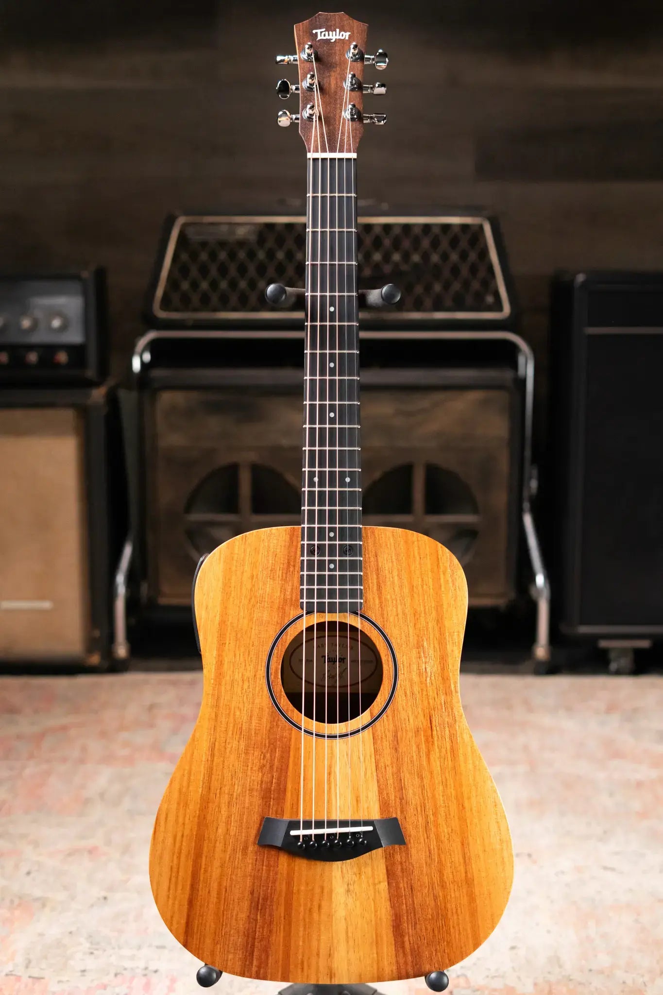 Taylor BTe-Koa Baby Taylor Acoustic/Electric Guitar with Gig Bag - Used