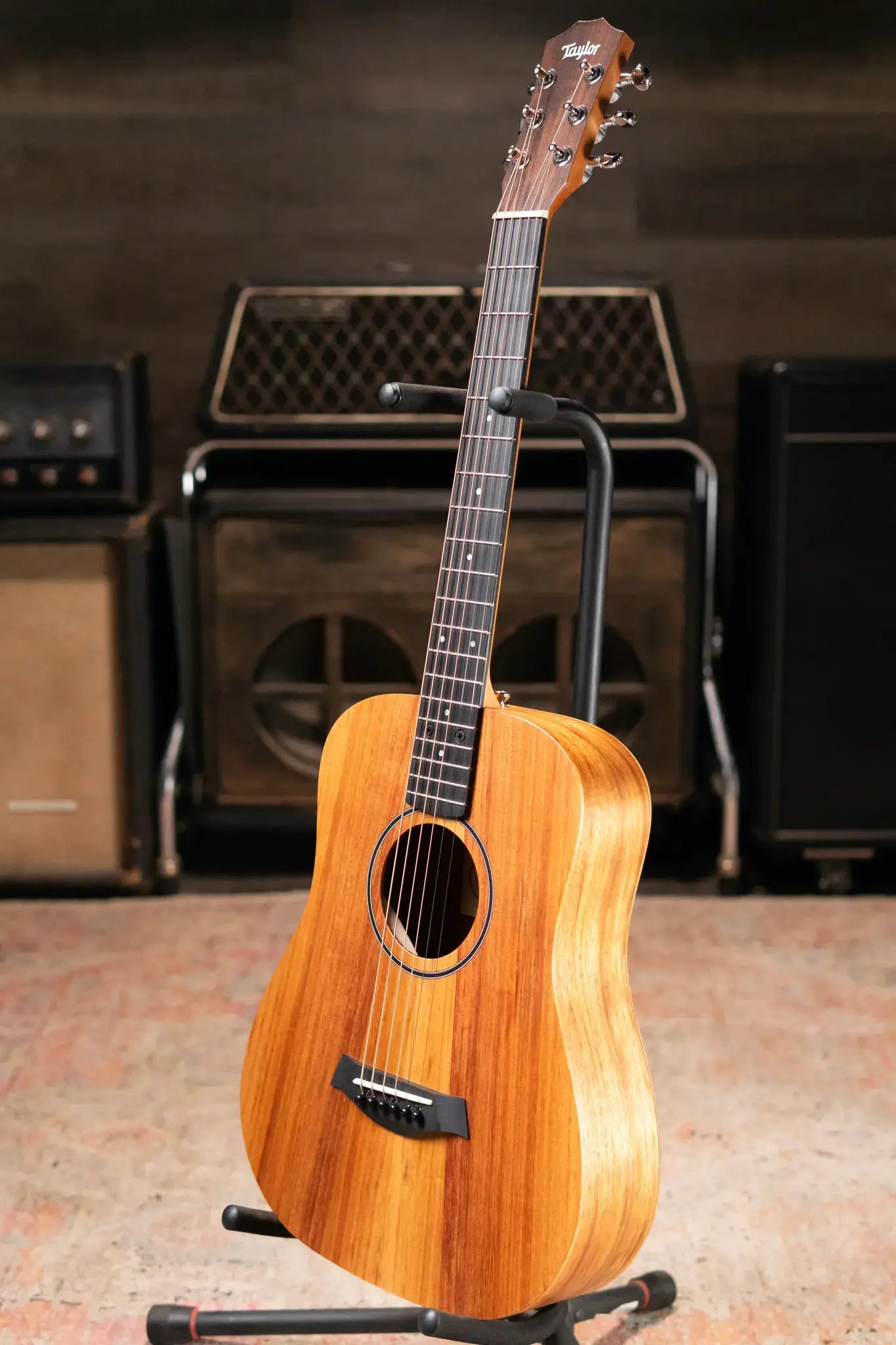 Taylor BTe-Koa Baby Taylor Acoustic/Electric Guitar with Gig Bag - Used
