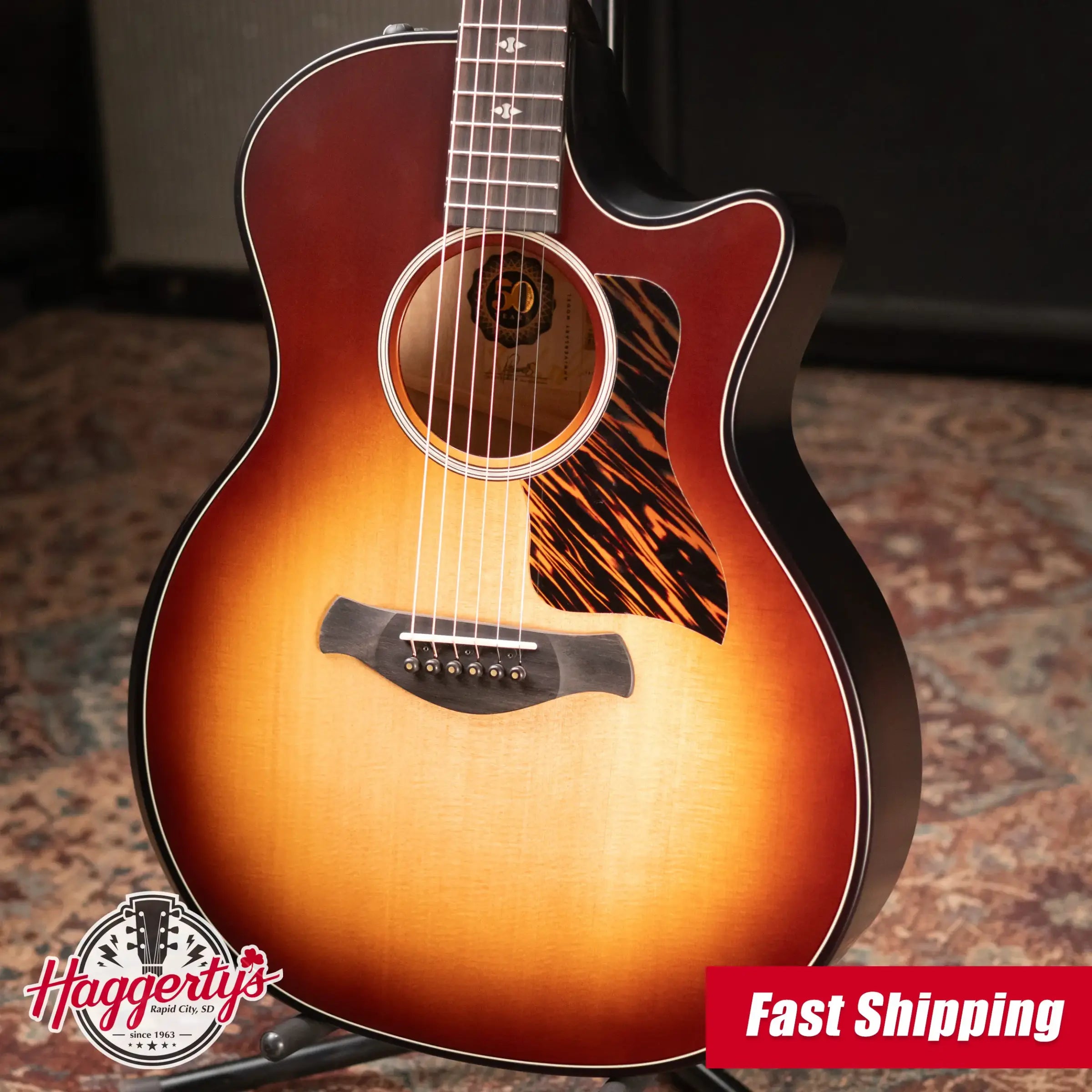 Taylor Builder's Edition 314ce LTD 50th Anniversary Grand Auditorium Acoustic/Electric Guitar - Kona Burst Top with Hardshell Case - Factory Demo