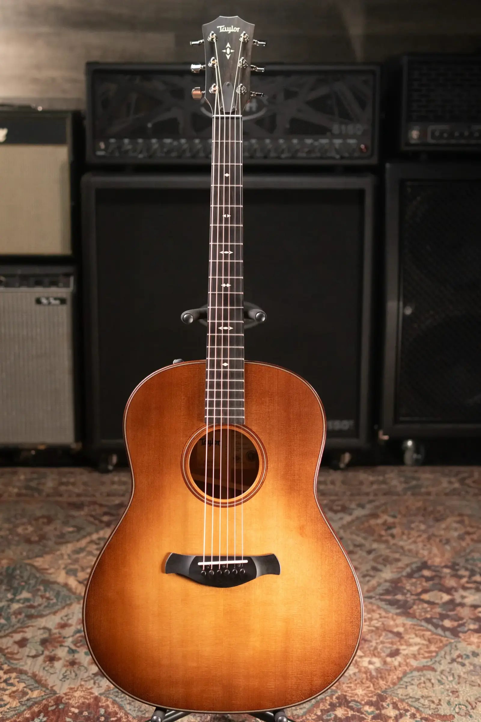 Taylor Builder's Edition 517e Grand Pacific Acoustic/Electric Guitar - Wild Honey Burst with Hardshell Case - Floor Model Demo