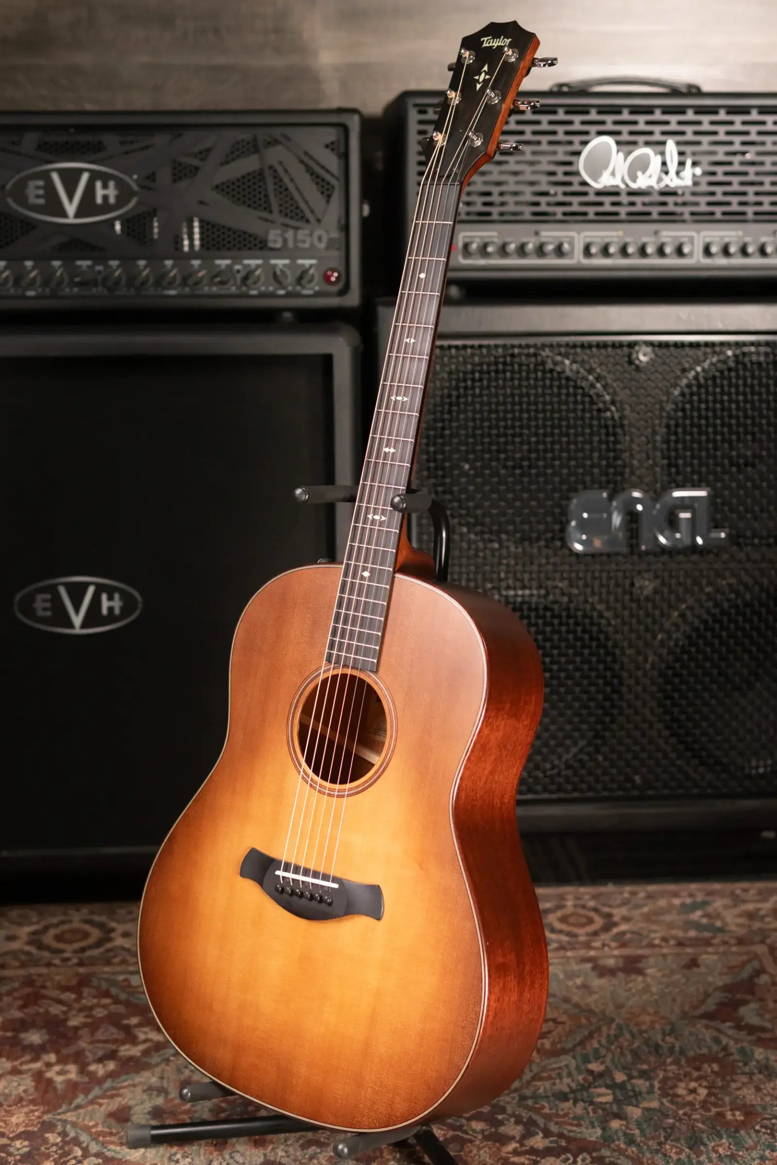 Taylor Builder's Edition 517e Grand Pacific Acoustic/Electric Guitar - Wild Honey Burst with Hardshell Case - Floor Model Demo