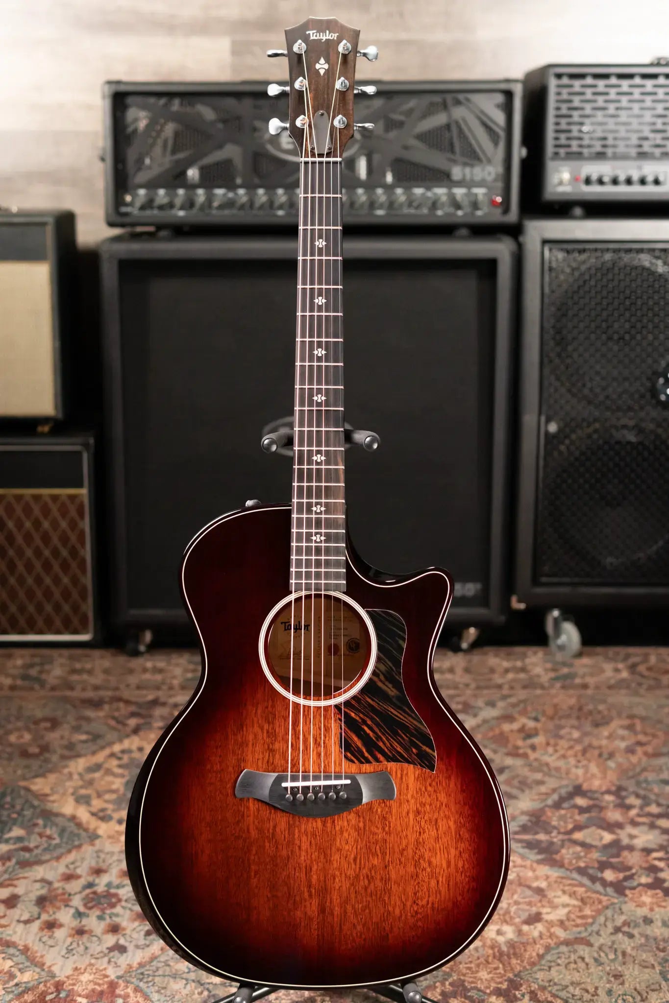 Taylor Builder's Edition 524ce Grand Auditorium Acoustic/Electric Guitar with Hardshell Case - Demo