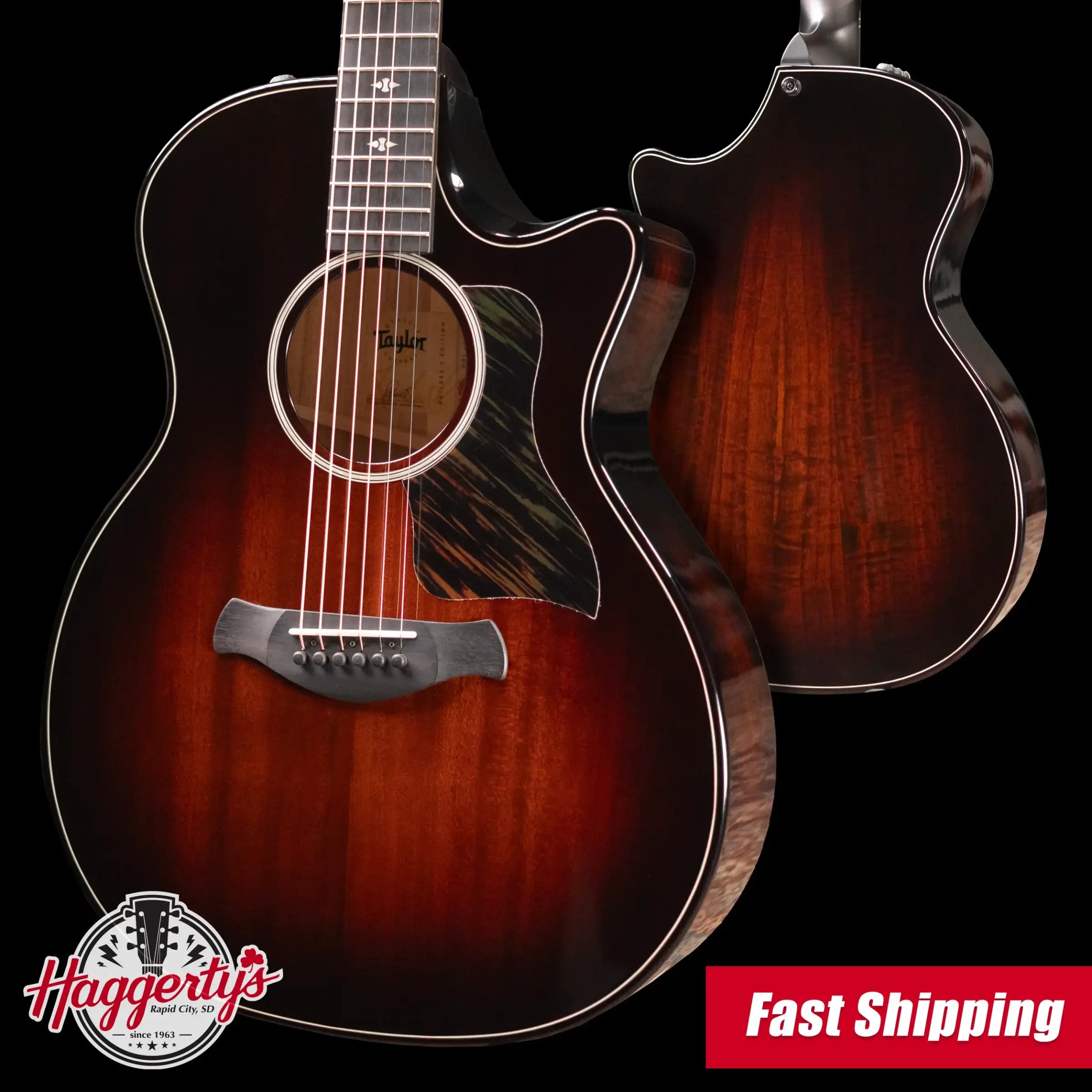 Taylor Builder's Edition 524ce Grand Auditorium Acoustic/Electric Guitar with Hardshell Case