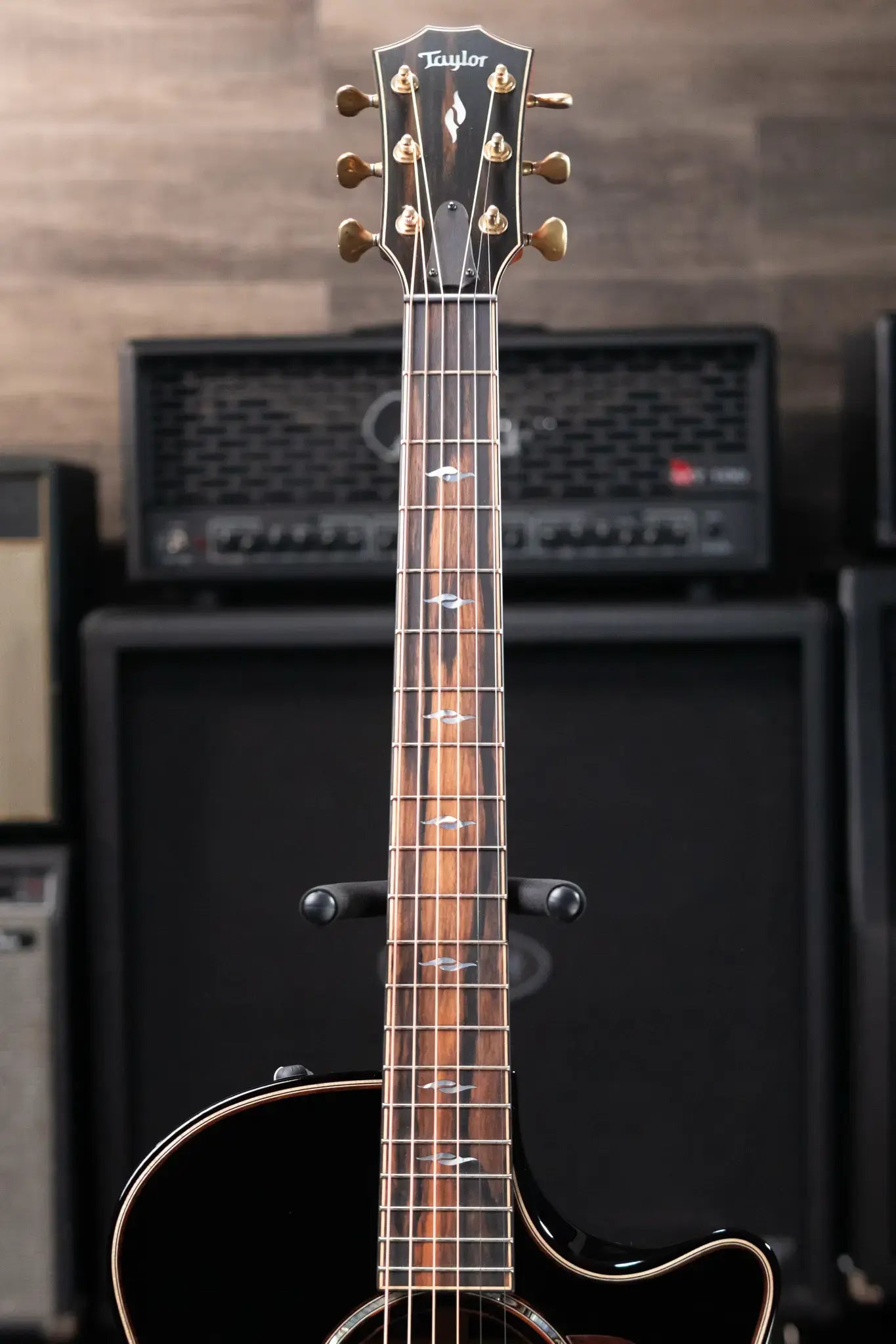 Taylor Builder's Edition 814ce Blacktop Grand Auditorium Acoustic/Electric Guitar with Hardshell Case