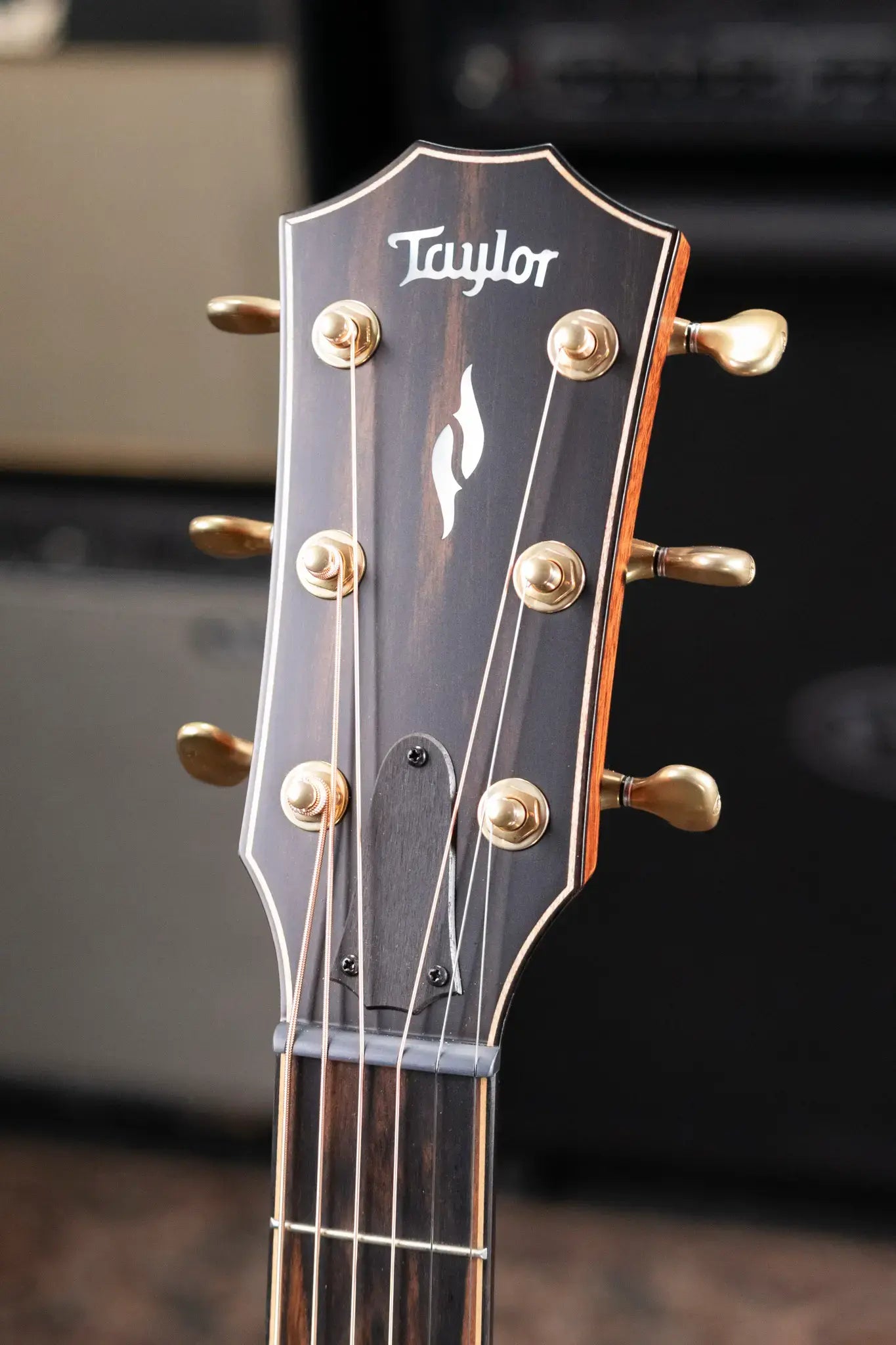 Taylor Builder's Edition 814ce Blacktop Grand Auditorium Acoustic/Electric Guitar with Hardshell Case