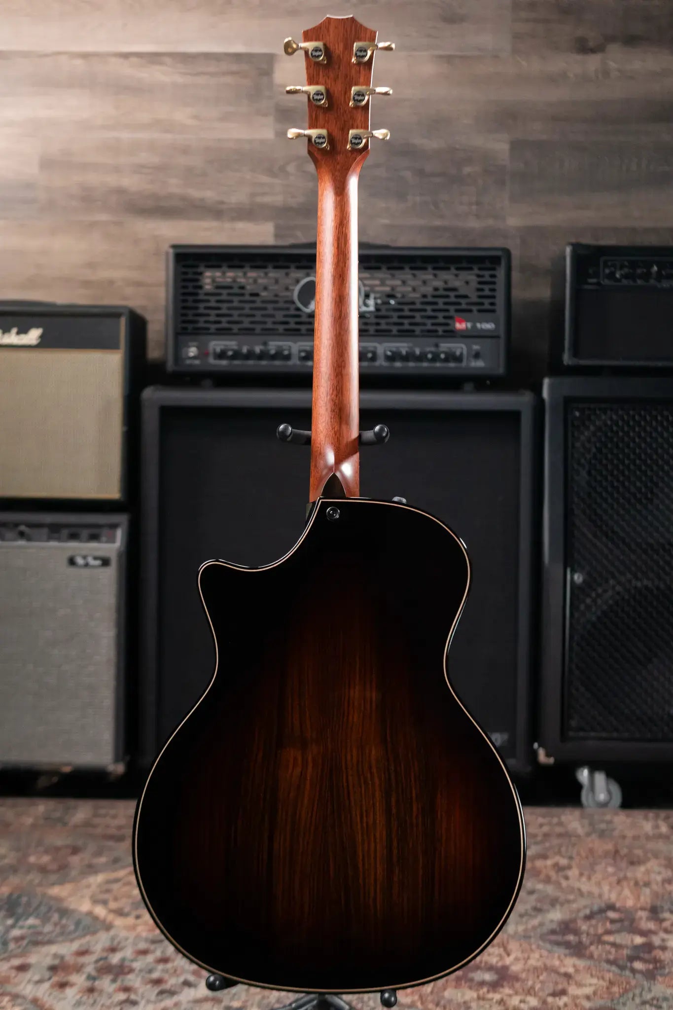 Taylor Builder's Edition 814ce Blacktop Grand Auditorium Acoustic/Electric Guitar with Hardshell Case