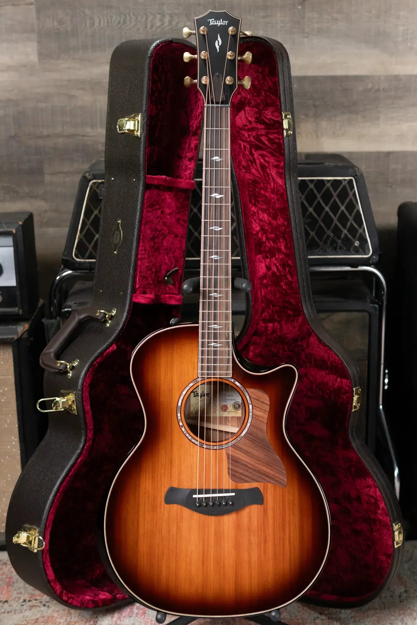Taylor Builder's Edition 814ce Honduran Rosewood/Sinker Redwood Acoustic/Electric Guitar with Hardshell Case
