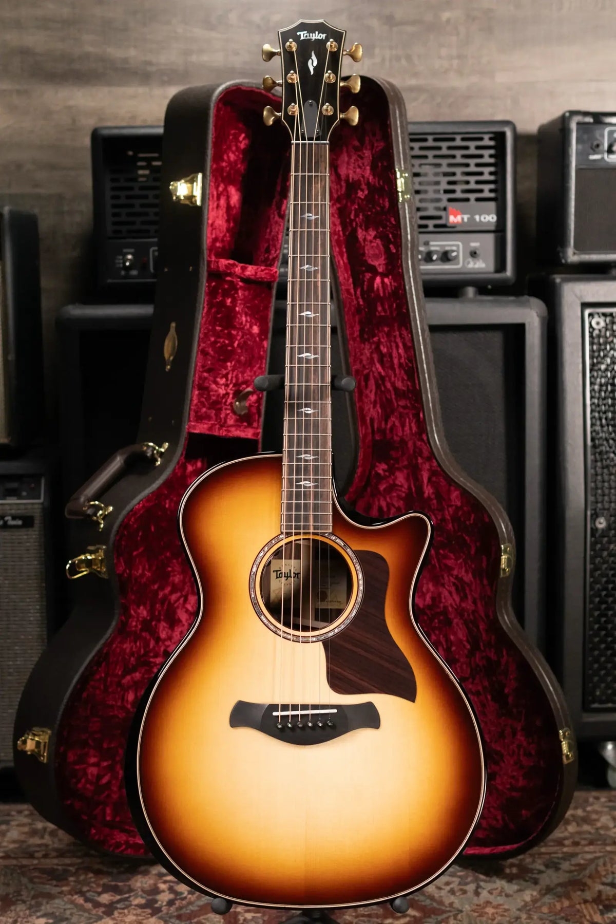 Taylor (1 of 42) Builder's Edition 814ce LTD Grand Auditorium Acoustic/Electric Guitar - Macassar Ebony with Hardshell Case - Demo