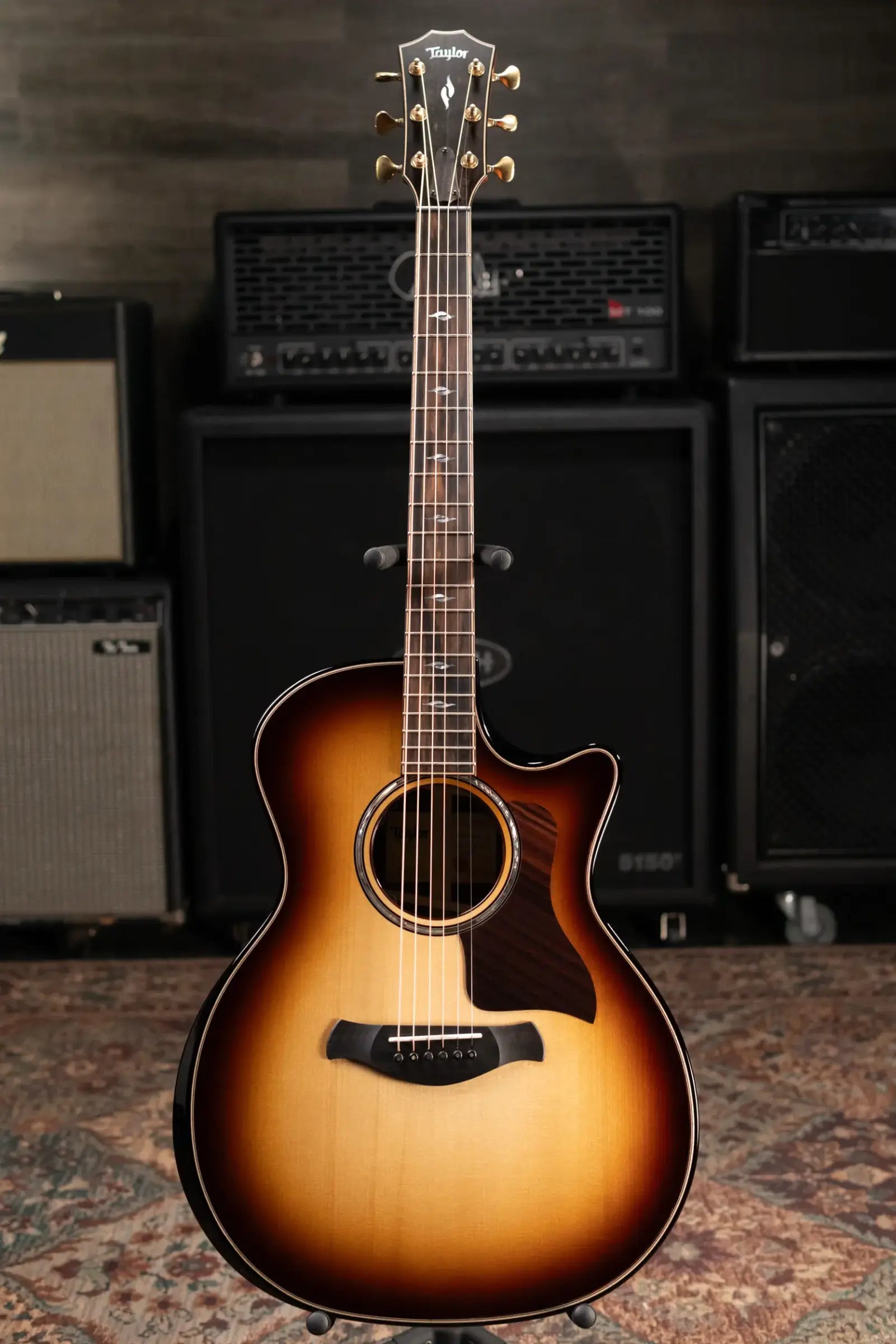 Taylor (1 of 42) Builder's Edition 814ce LTD Grand Auditorium Acoustic/Electric Guitar - Macassar with Hardshell Case