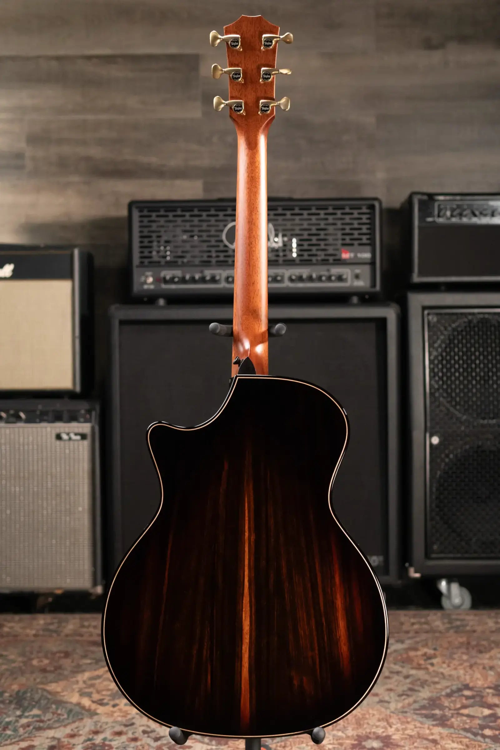Taylor (1 of 42) Builder's Edition 814ce LTD Grand Auditorium Acoustic/Electric Guitar - Macassar with Hardshell Case