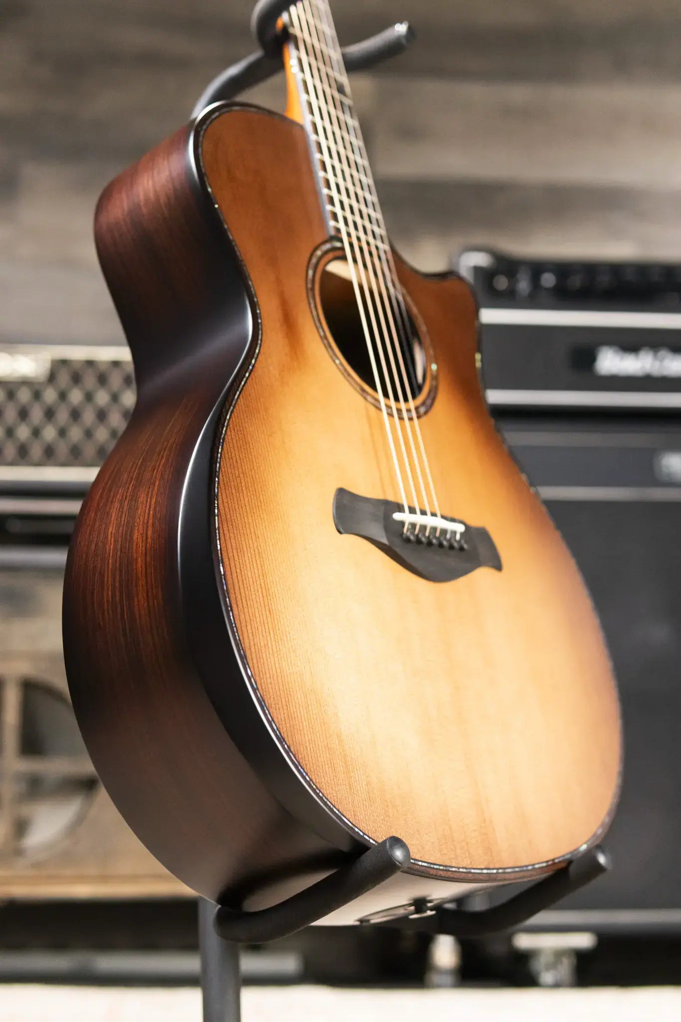 Taylor Builder's Edition 914ce Grand Auditorium Acoustic/Electric Guitar - Wild Honey Burst with Hardshell Case