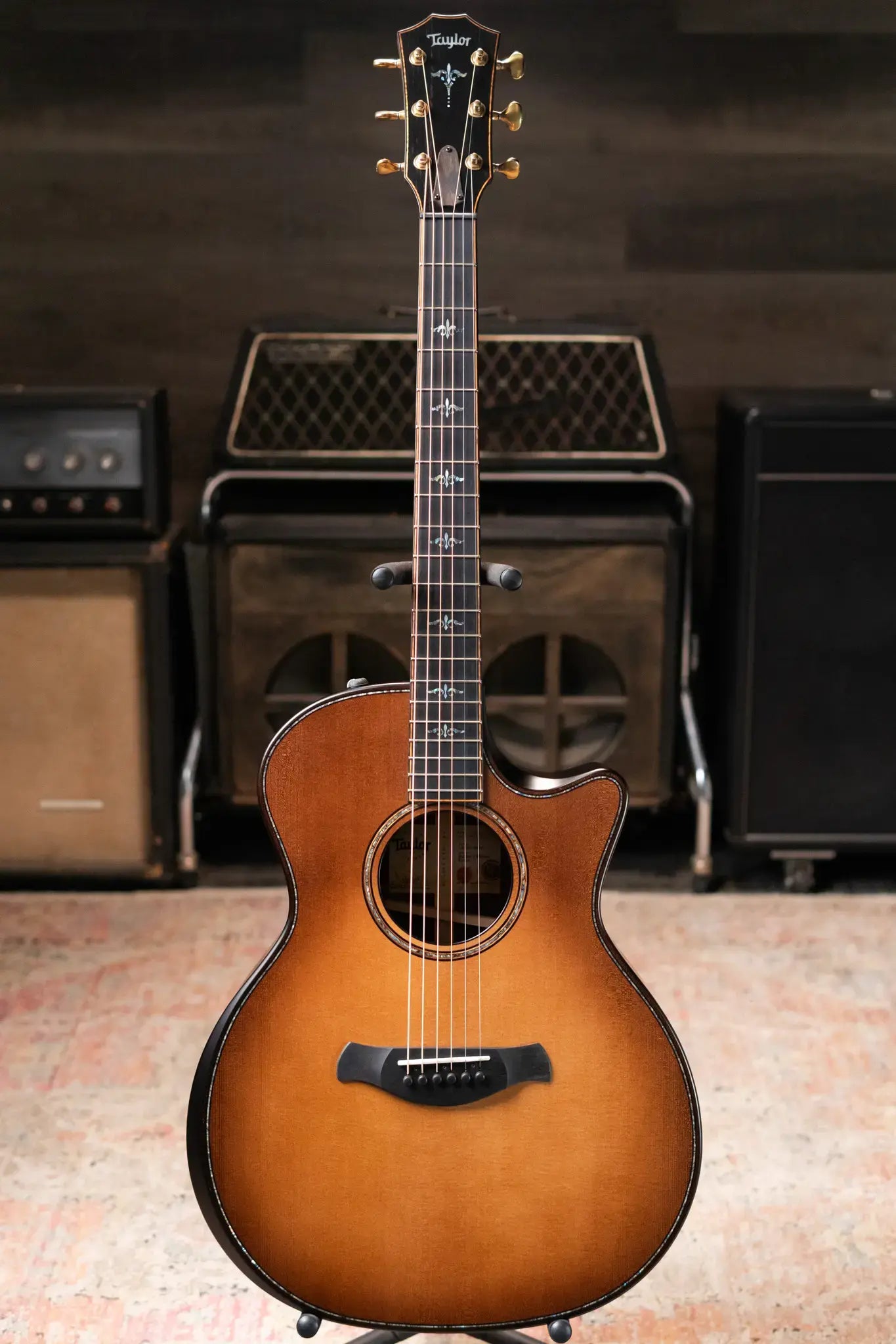 Taylor Builder's Edition 914ce Grand Auditorium Acoustic/Electric Guitar - Wild Honey Burst with Hardshell Case - Factory Demo