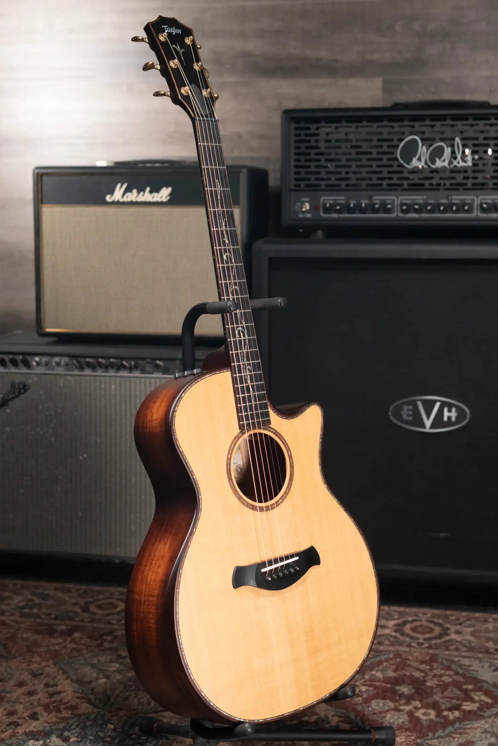 Taylor Builder's Edition K14ce Acoustic-Electric Guitar - Natural with Hardshell Case - Used